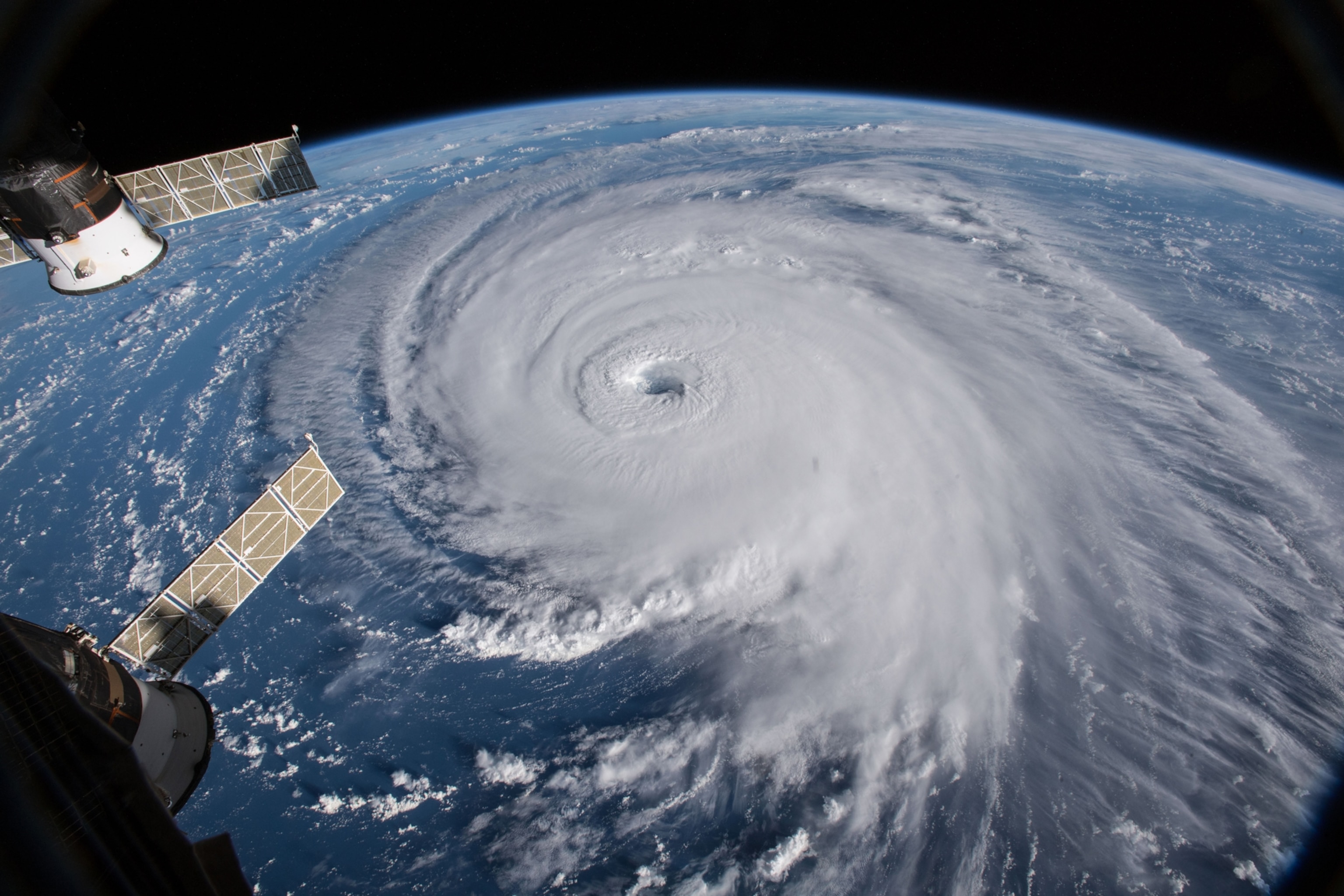 hurricane florence seen from space