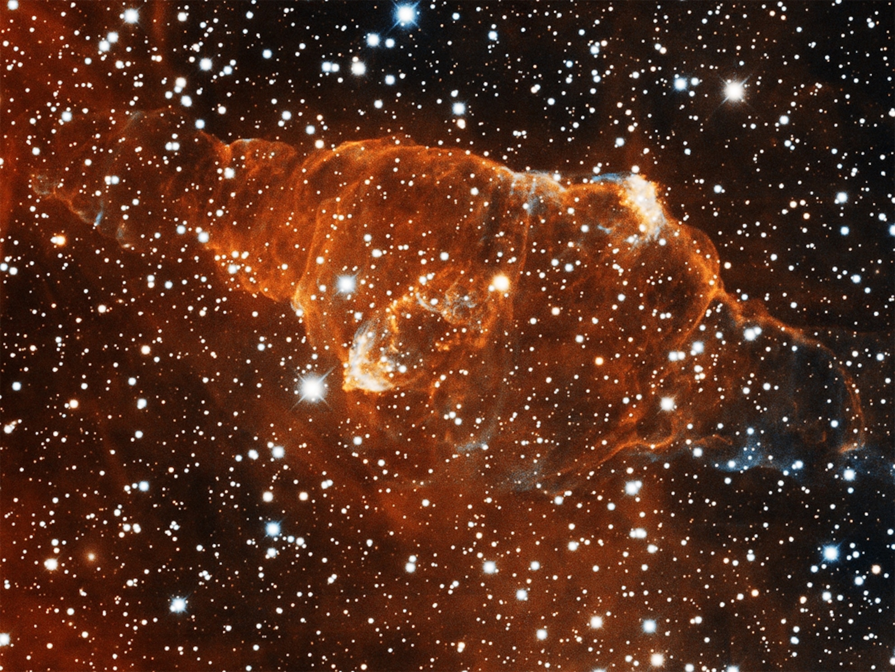 Nebula picture: an irregularly shaped planetary nebula