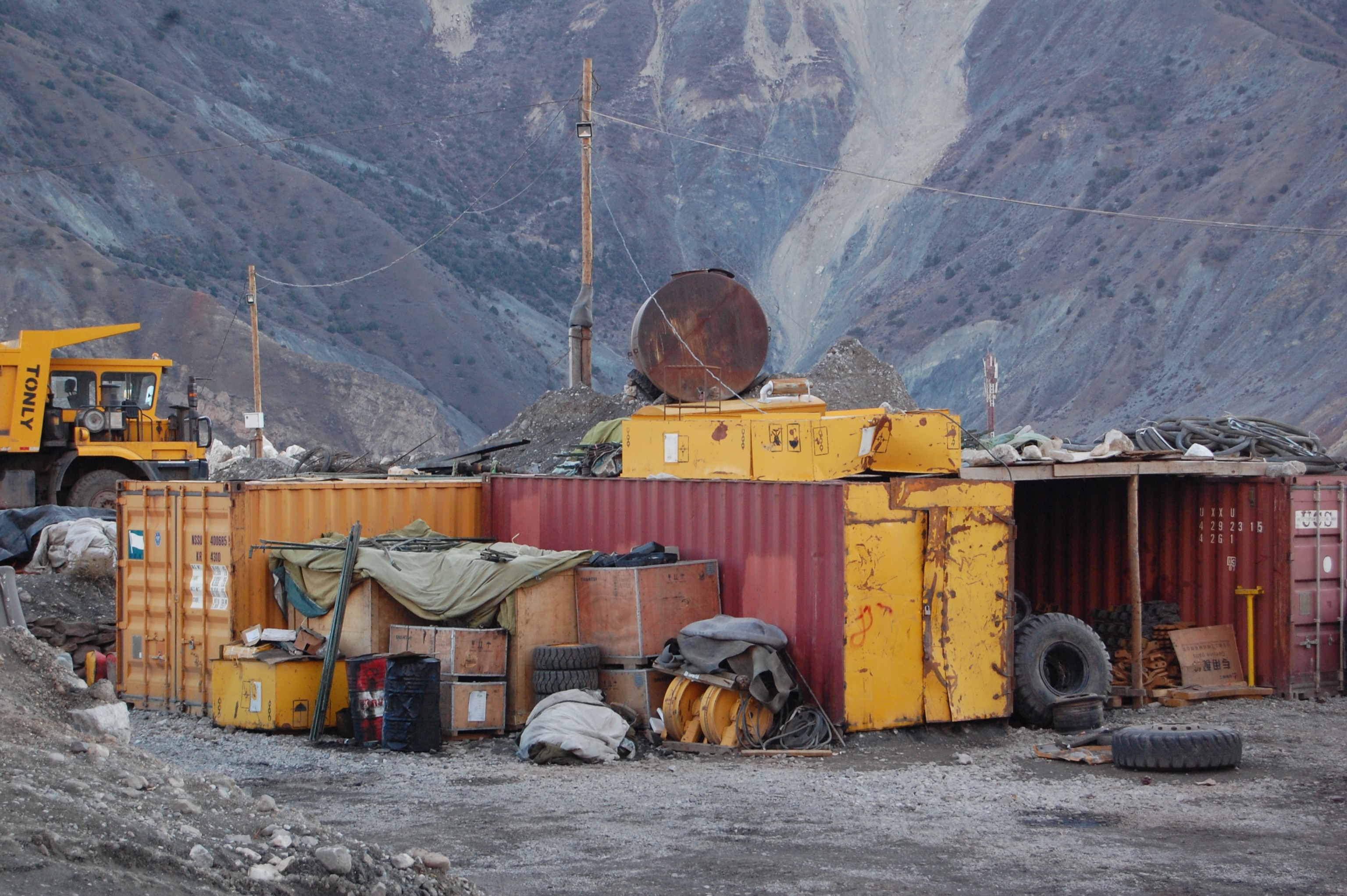 This photo shows a coal mine in Tajikistan's Fan Mountains. (Negar Behzadi)