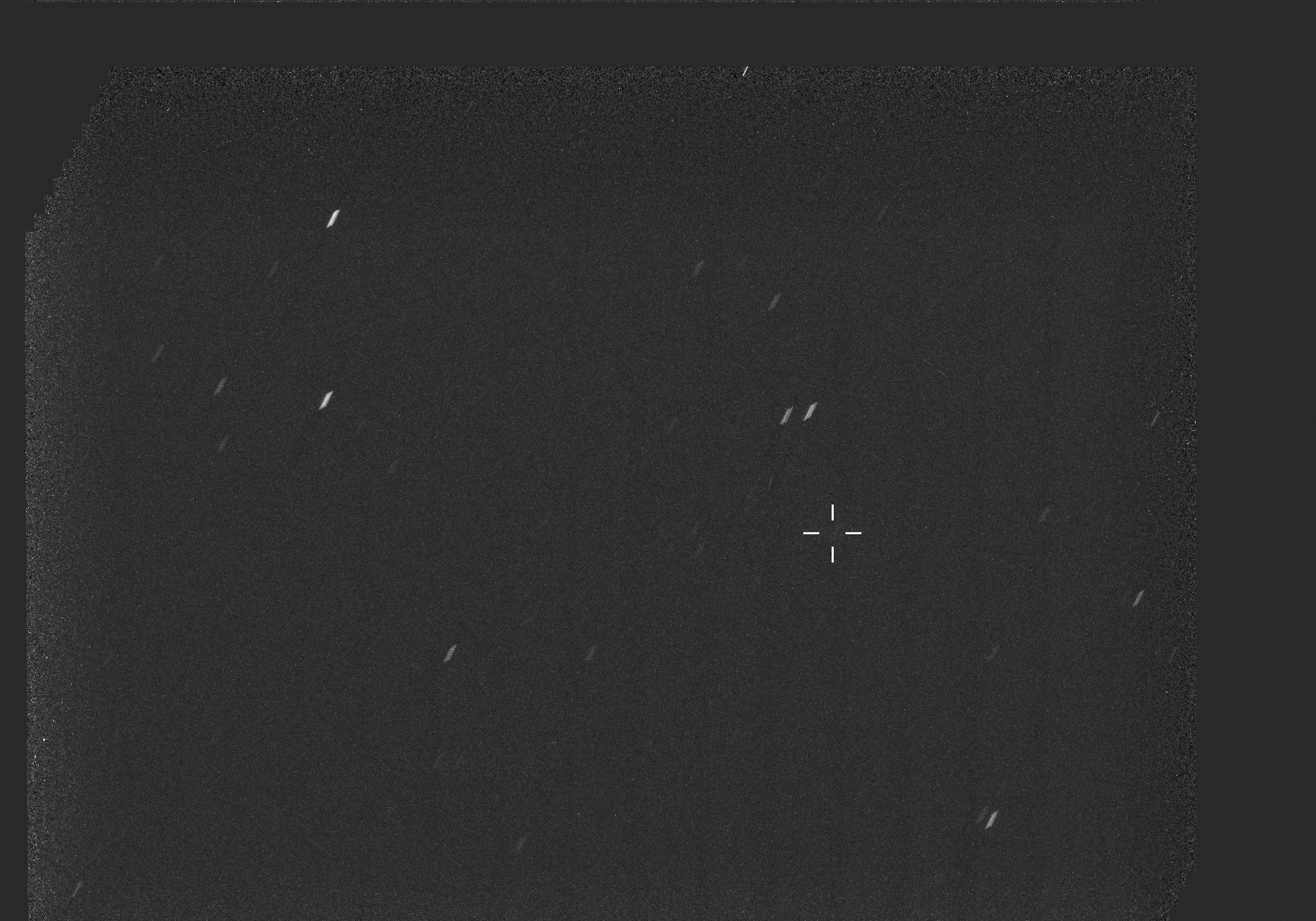Interstellar comet 3I/ATLAS is seen as a faint smudge against a background starfield in two images taken by the Mastcam-Z instrument aboard NASA's Perseverance Mars rover on Oct. 4, 2025. At the time it was imaged, the comet was about 18.6 million miles (29.9 million kilometers) from the rover, which was exploring the rim of the Red Planet's Jezero Crater.