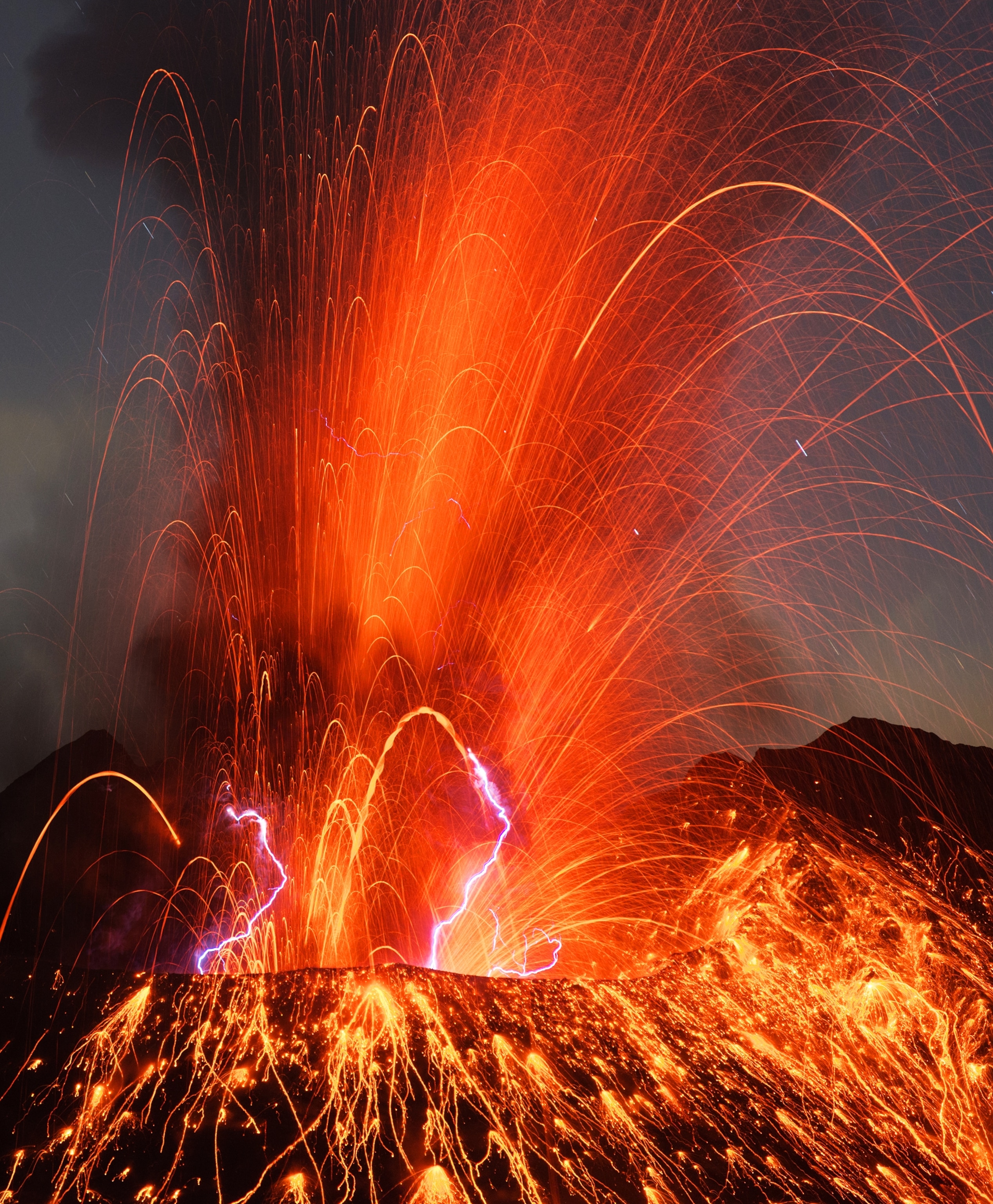 Pictures: Sakurajima Volcano Shoots Lava Skyward | National Geographic