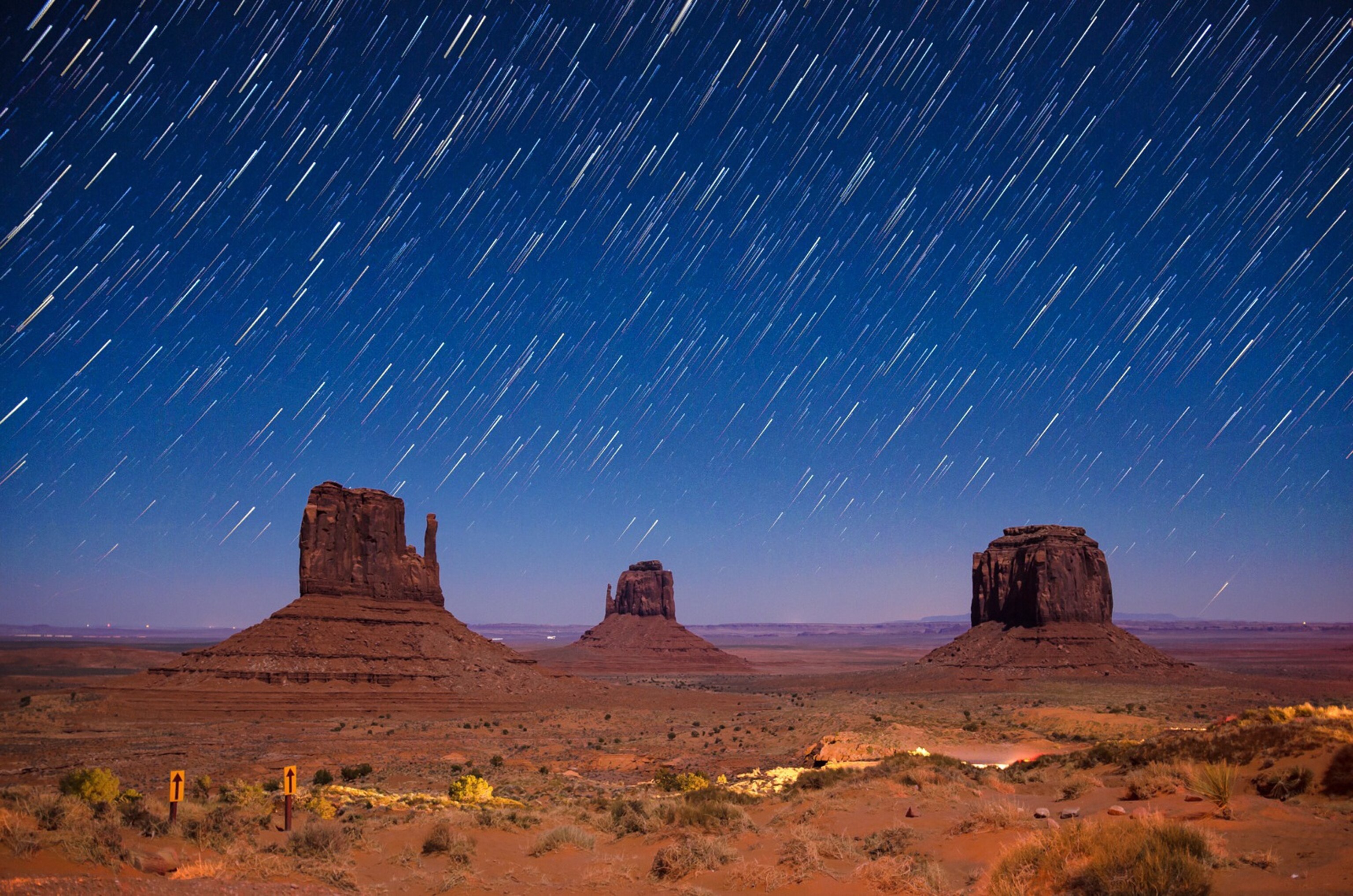 stars over Monument Valley