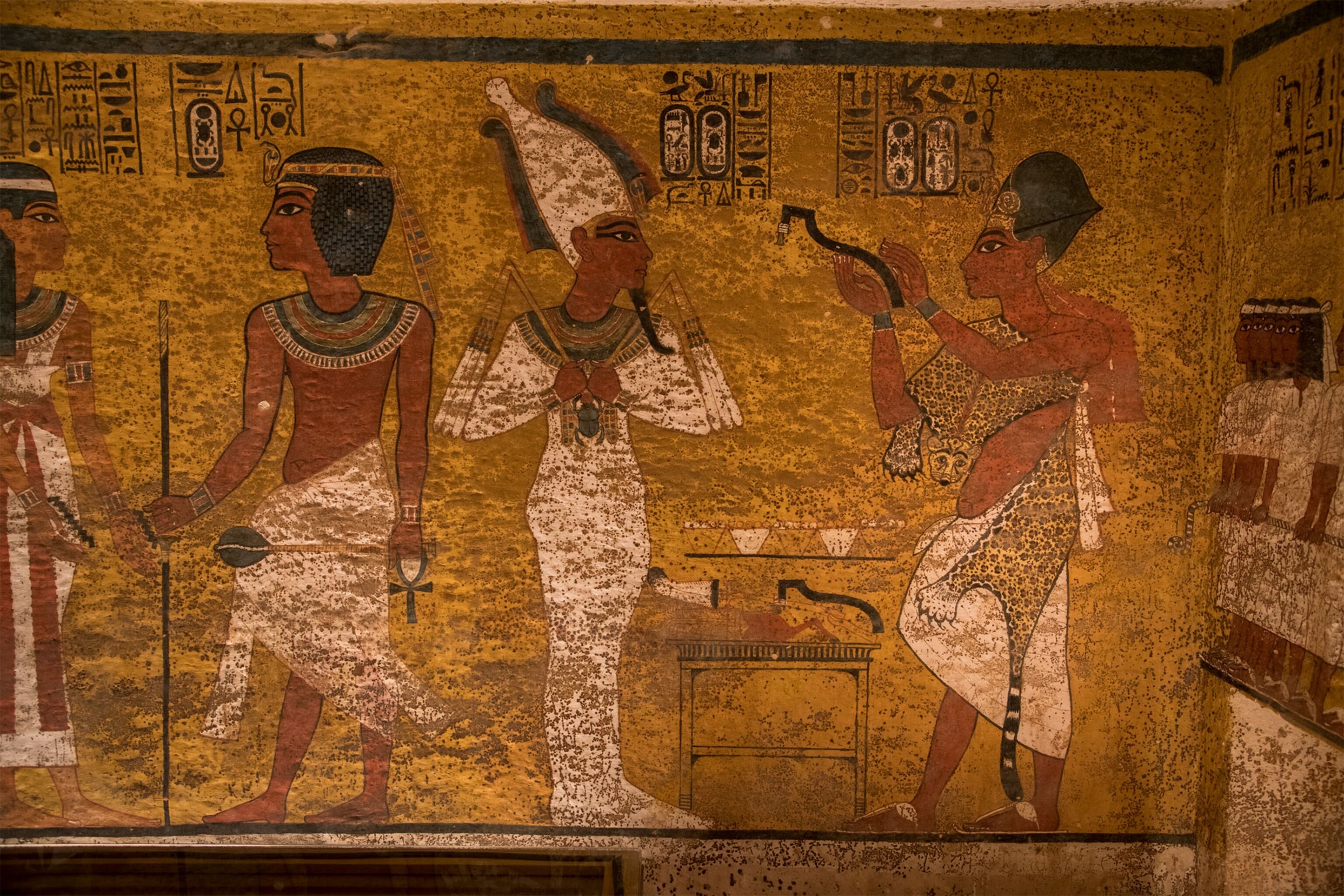 scanning in King Tut's tomb in Egypt