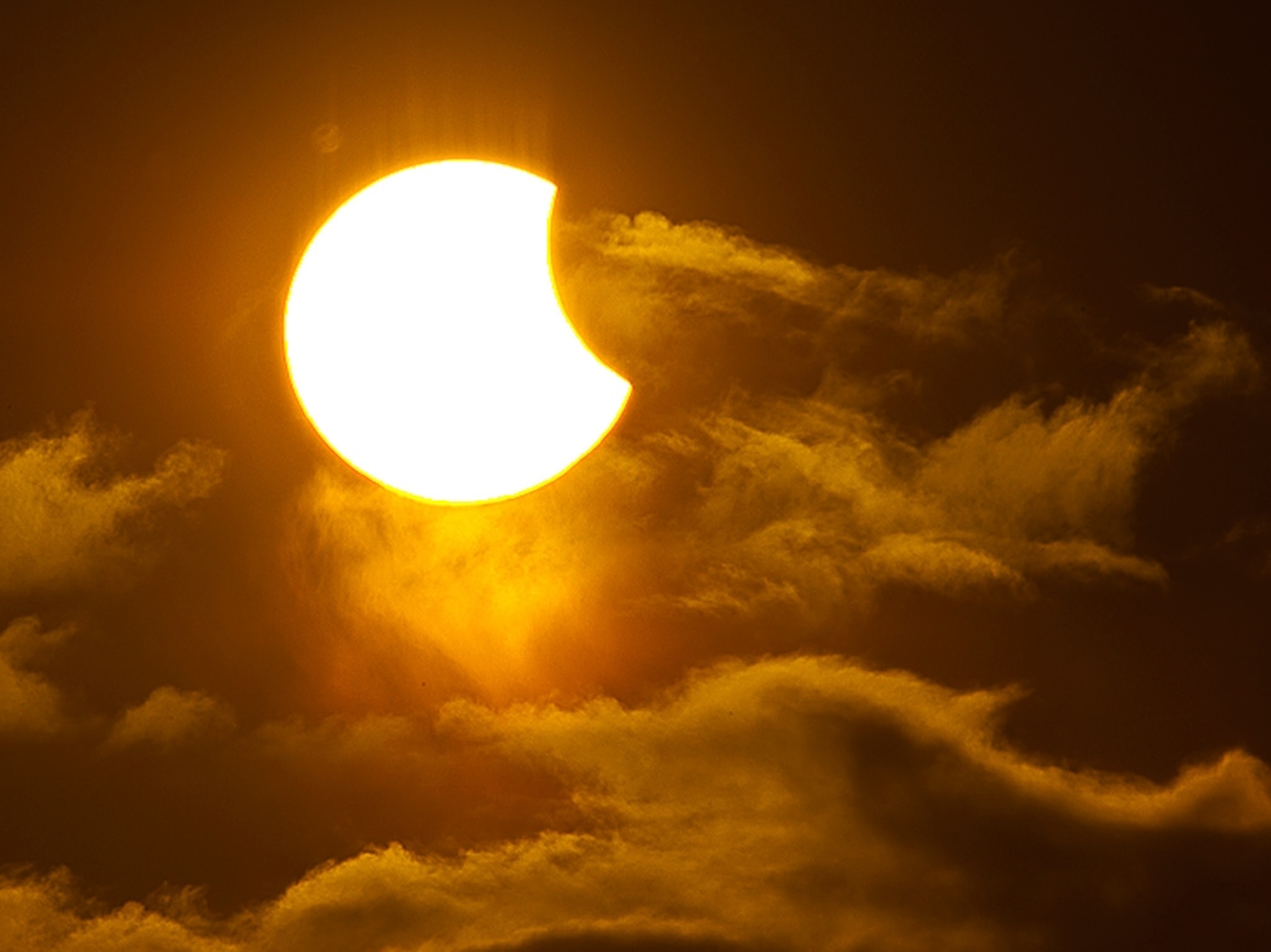 Solar eclipse picture: June 1 partial solar eclipse seen from northern Norway