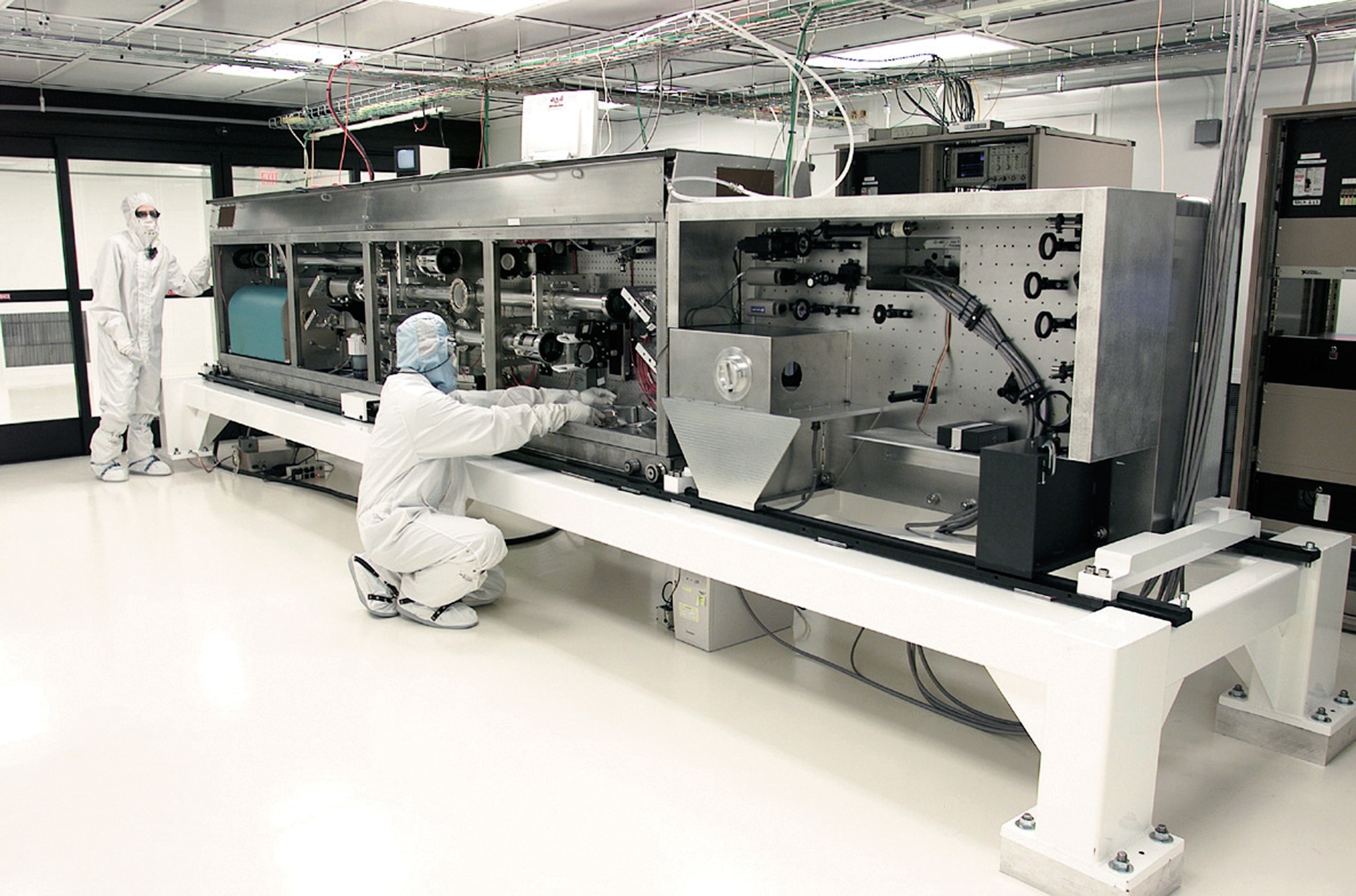 Technicians picture - inside the National Ignition Facility