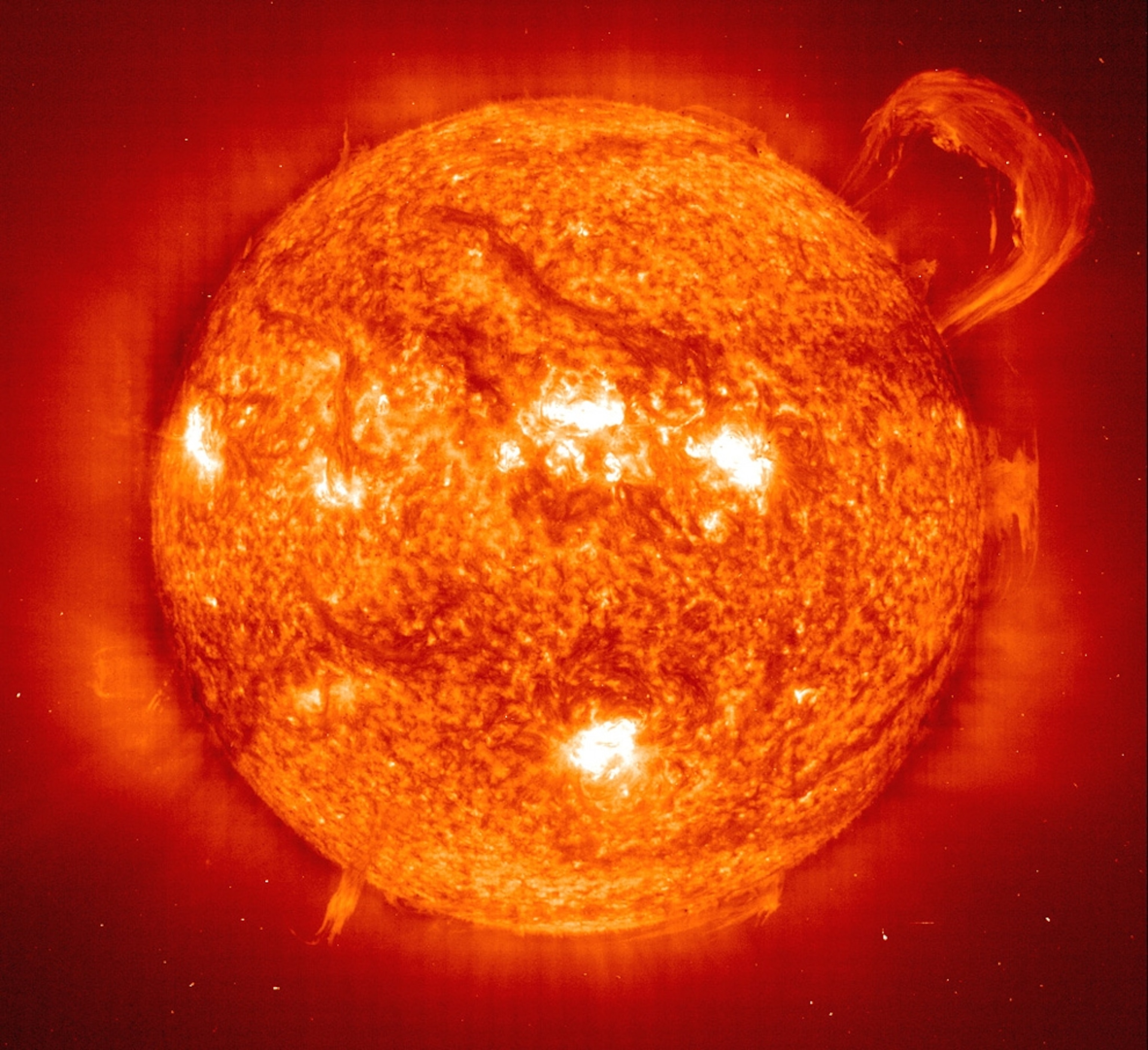 an active region of a solar eruption