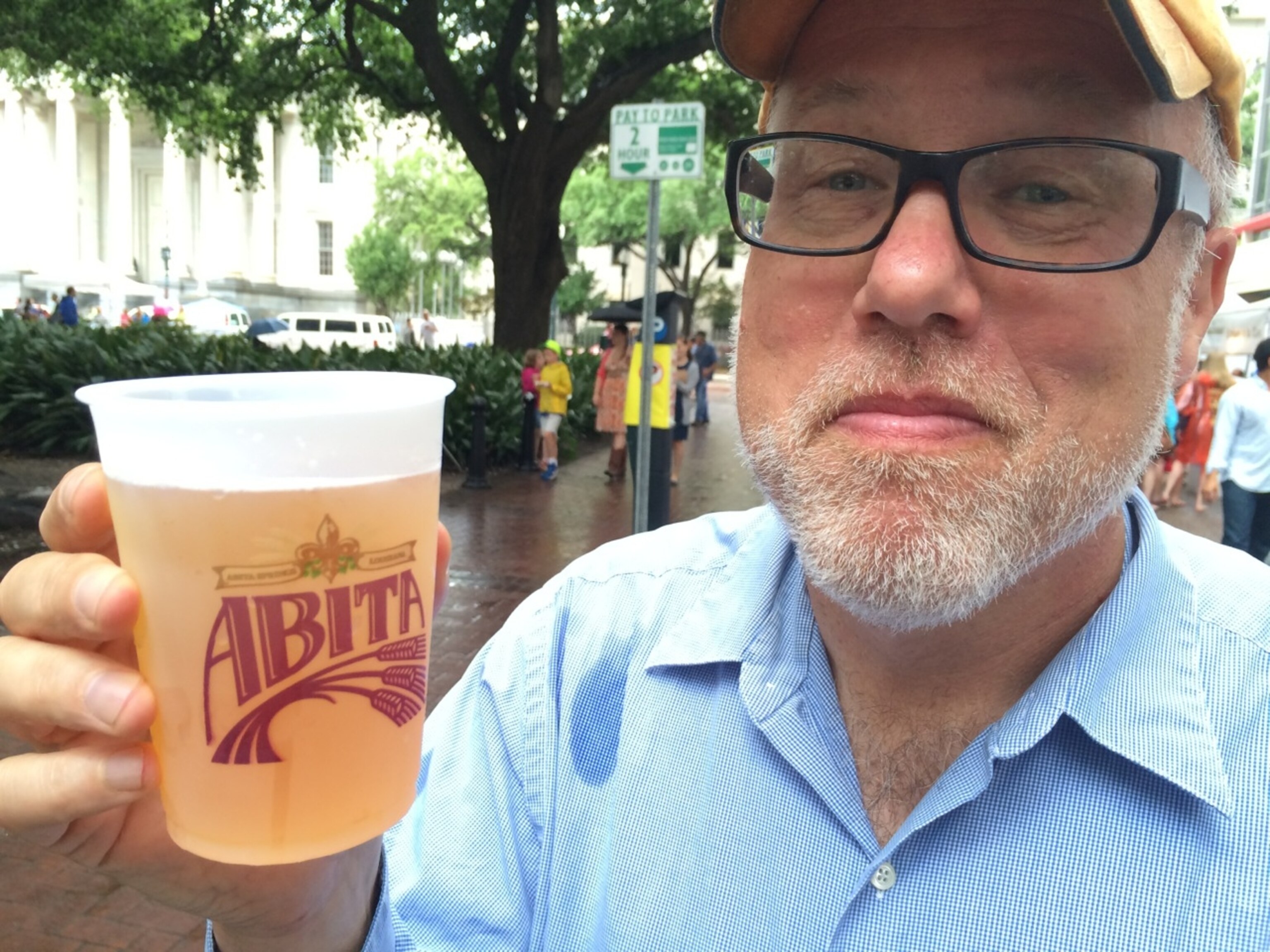 My friend and trusty New Orleans guide, Andrew Nelson, showing off some of the local libations. (Photo by Andrew Evans, National Geographic Travel)
