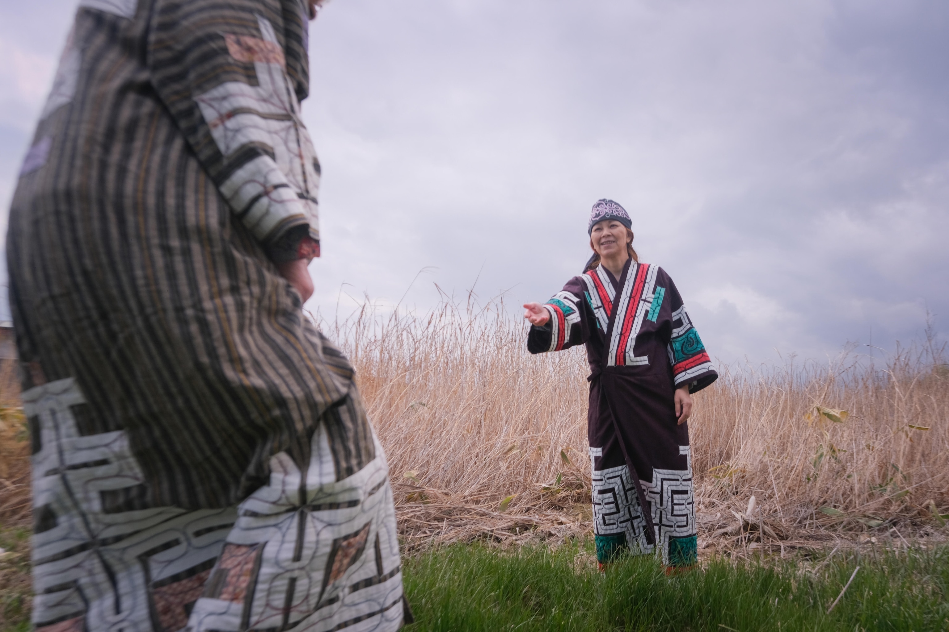 Naomi is an Ainu woman that runs a café and activities to preserve Ainu culture. With her mother, she wears a traditional dress that she made. Photo Camp Japan is an exciting opportunity for students in Hokkaido to engage with National Geographic Explorers to learn photography and writing skills, build connections within their communities and understand the power of story using photography and a slow journalism approach to share the unique stories of their community.