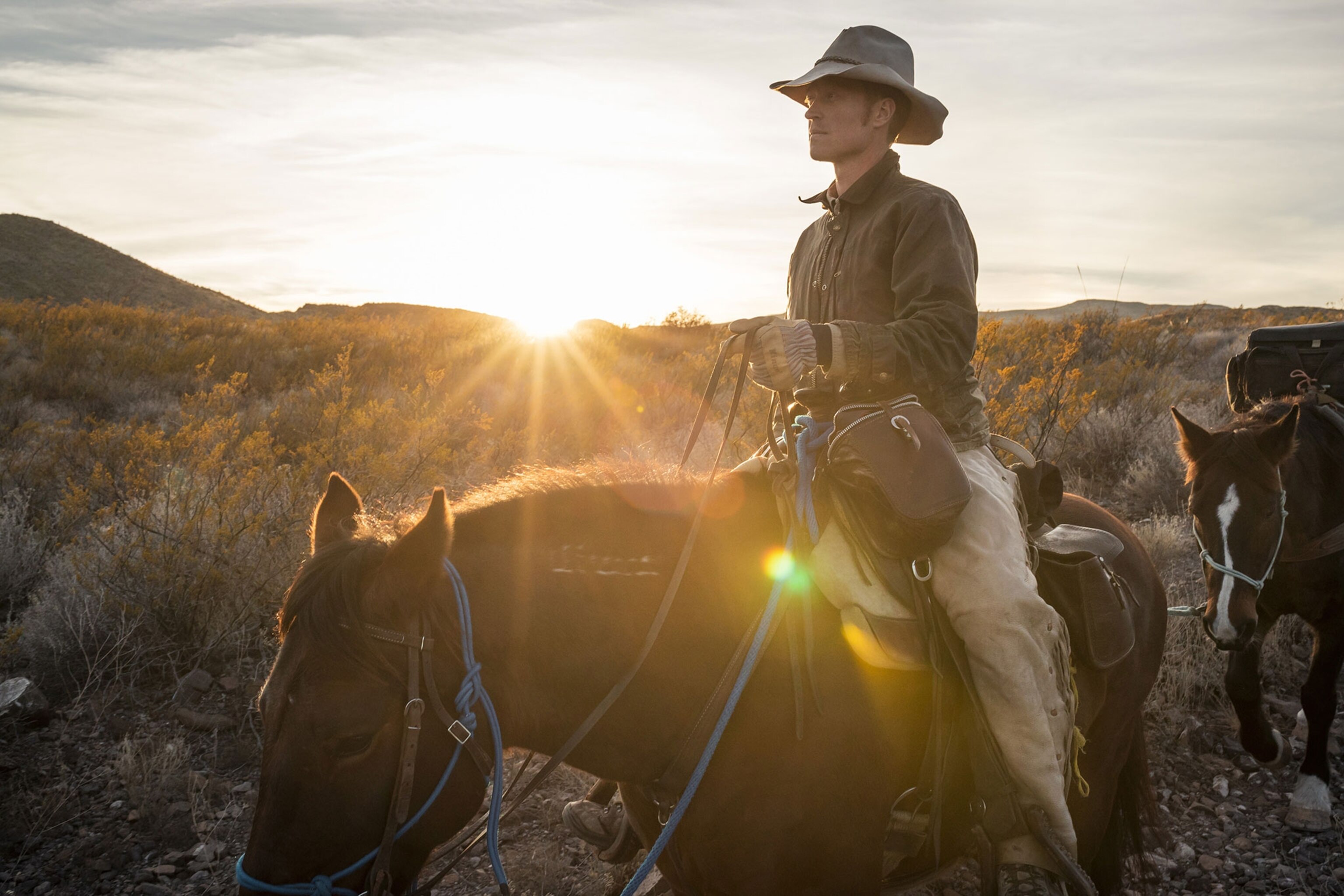 filmmaker Ben Masters on horseback