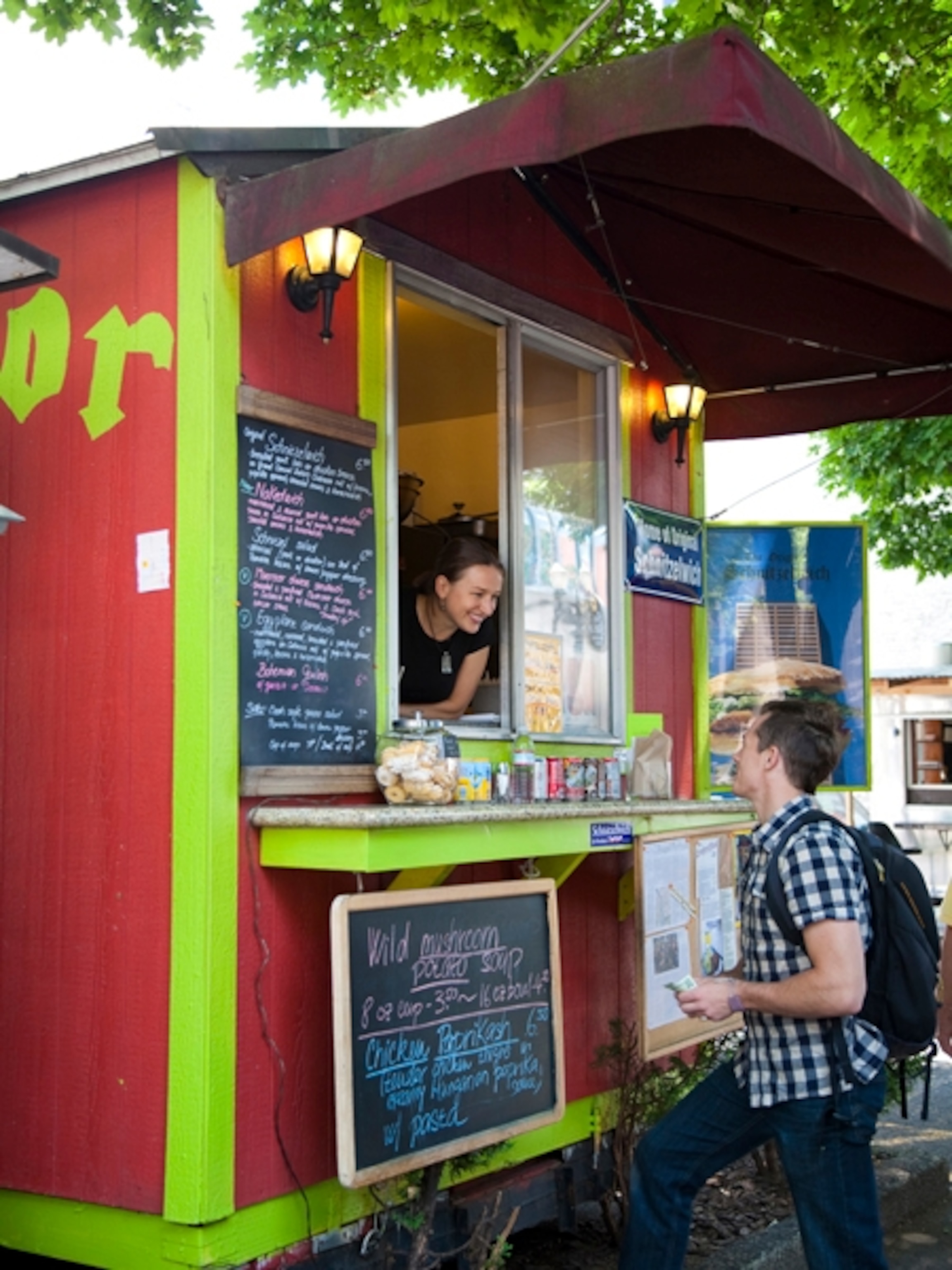 Tabor food cart, Portland, Oregon