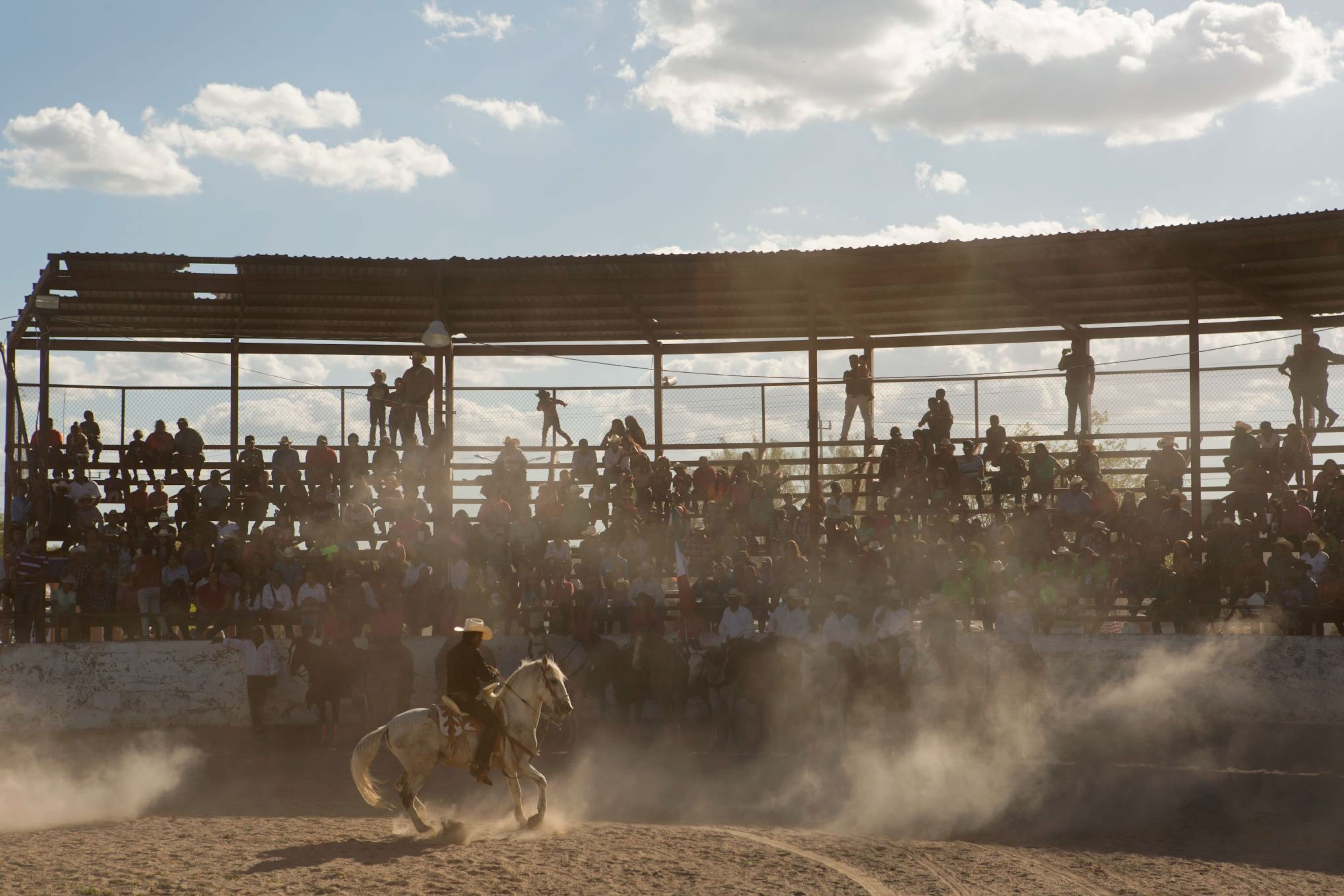 a person riding a horse in Mexico