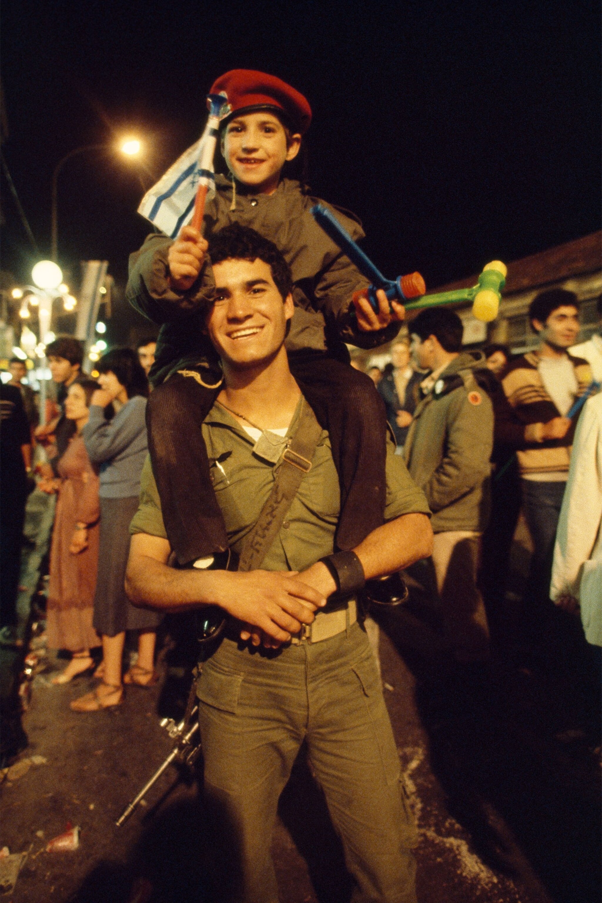 a father and child in Jerusalem