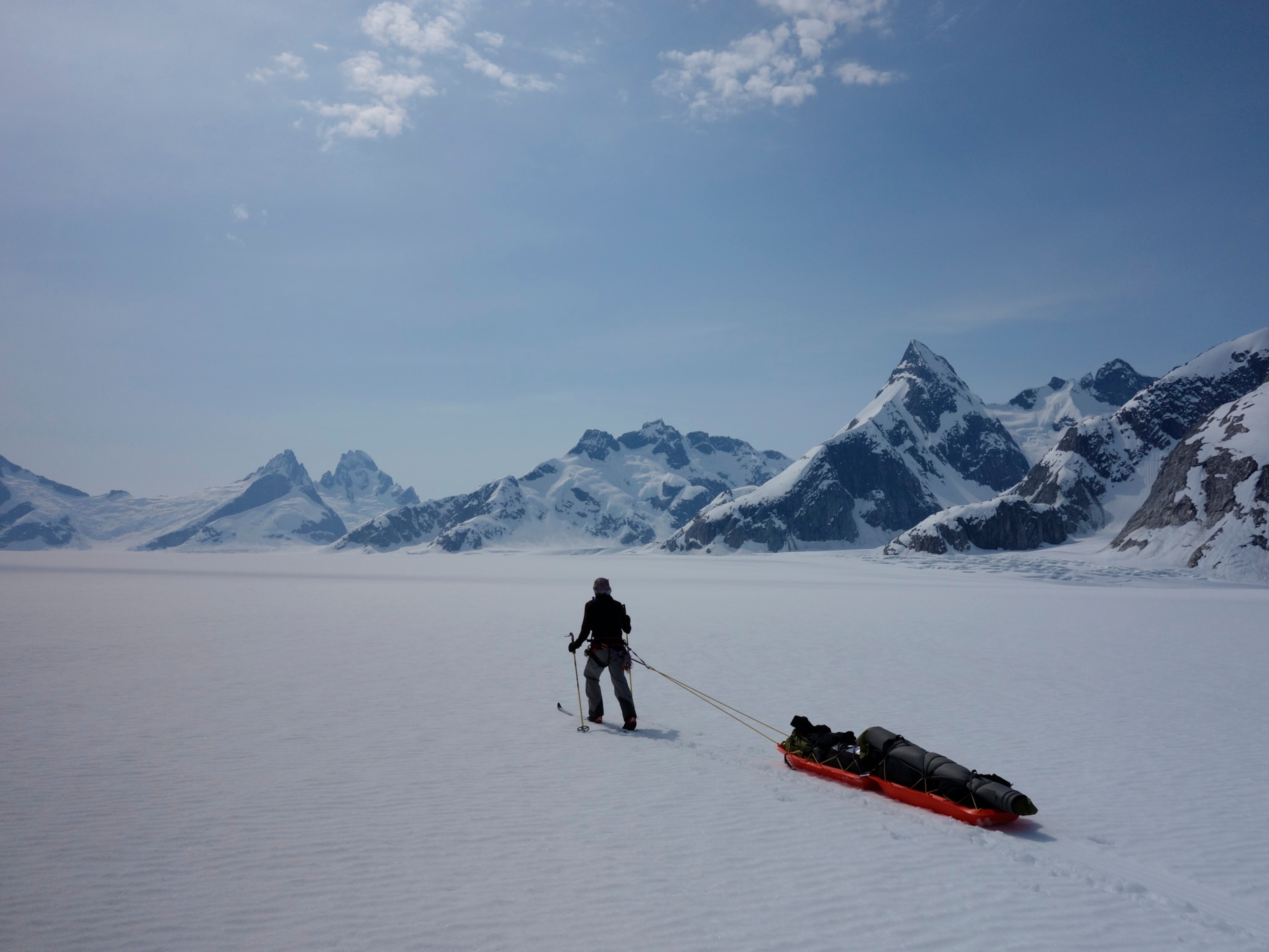 Vincent Colliard in Alaska's Stikine Ice Field