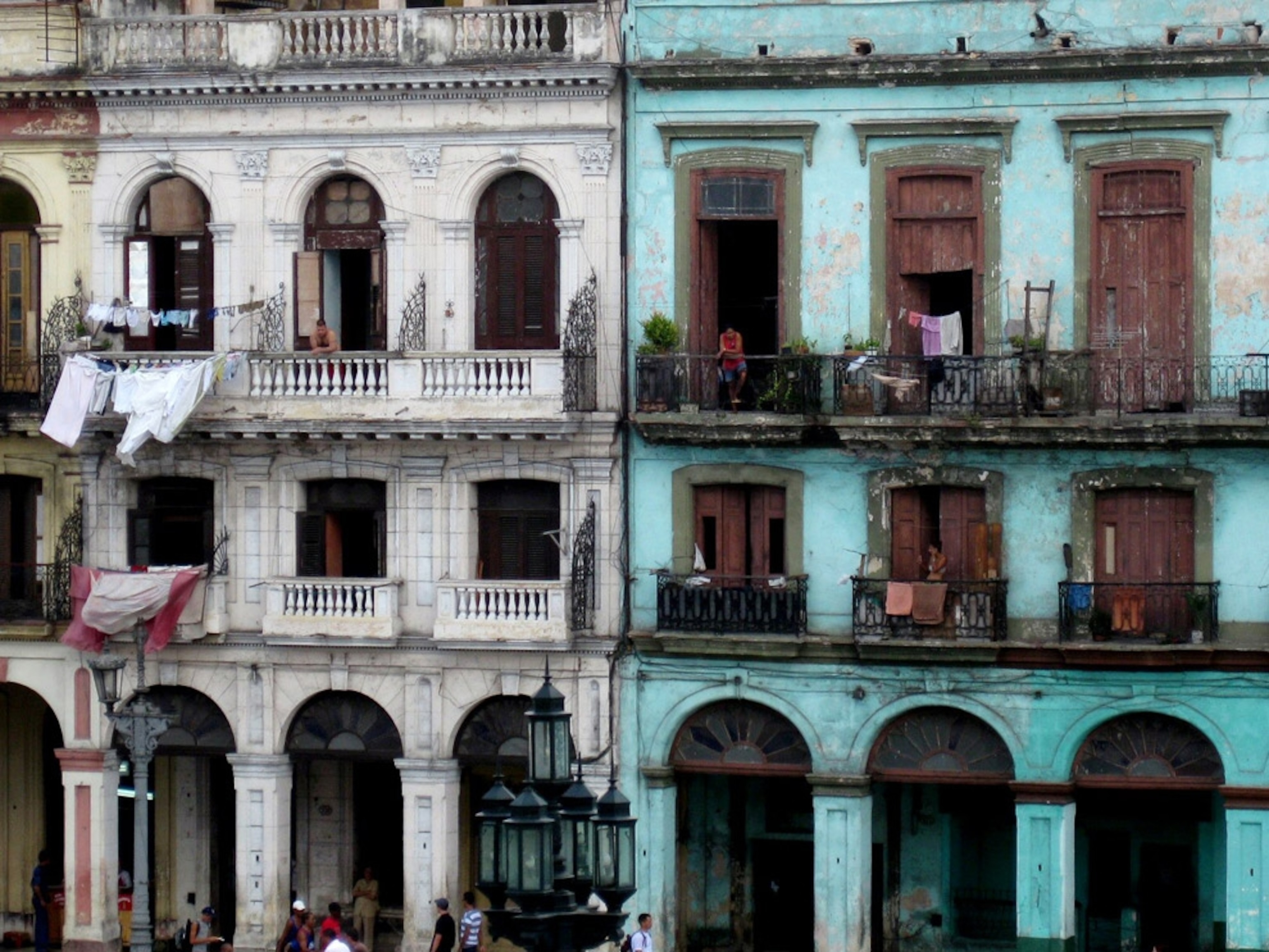 Old Havana apartment buildings
