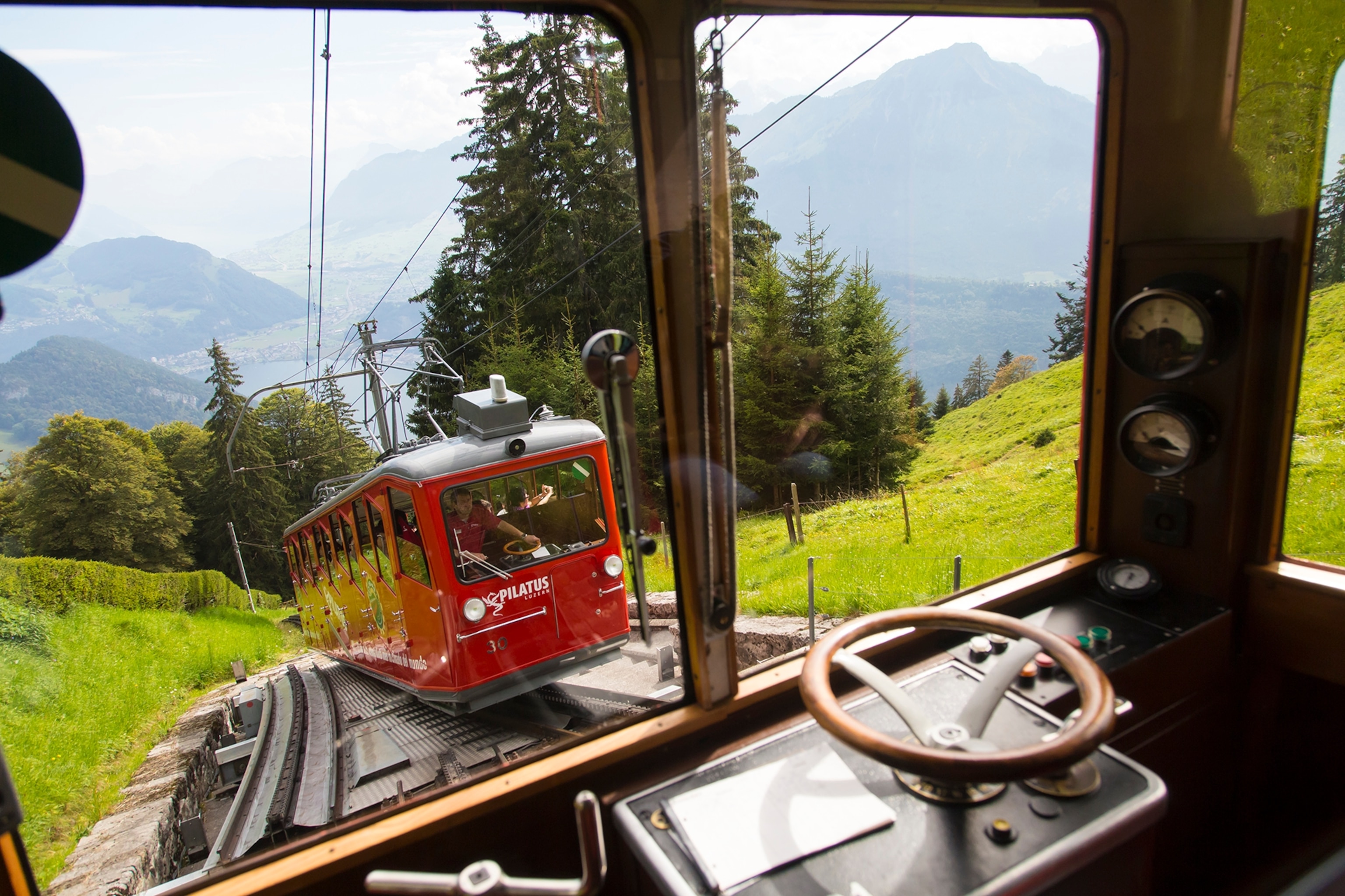 steep railway, Pilatus, Switzerland