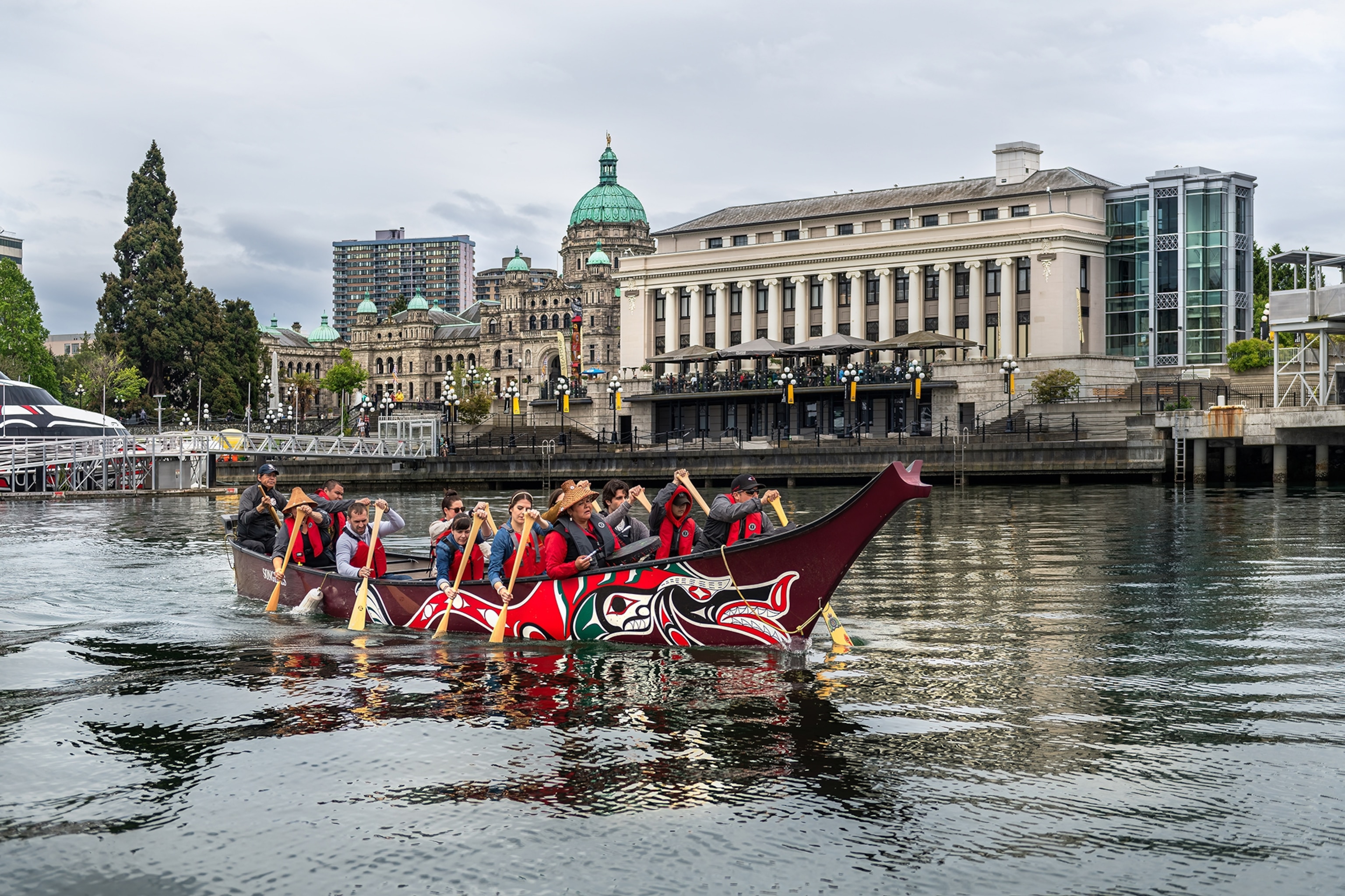 A tour with Explore Songhees on Traditional Lands and Waters of the Lekwungen Speaking People.