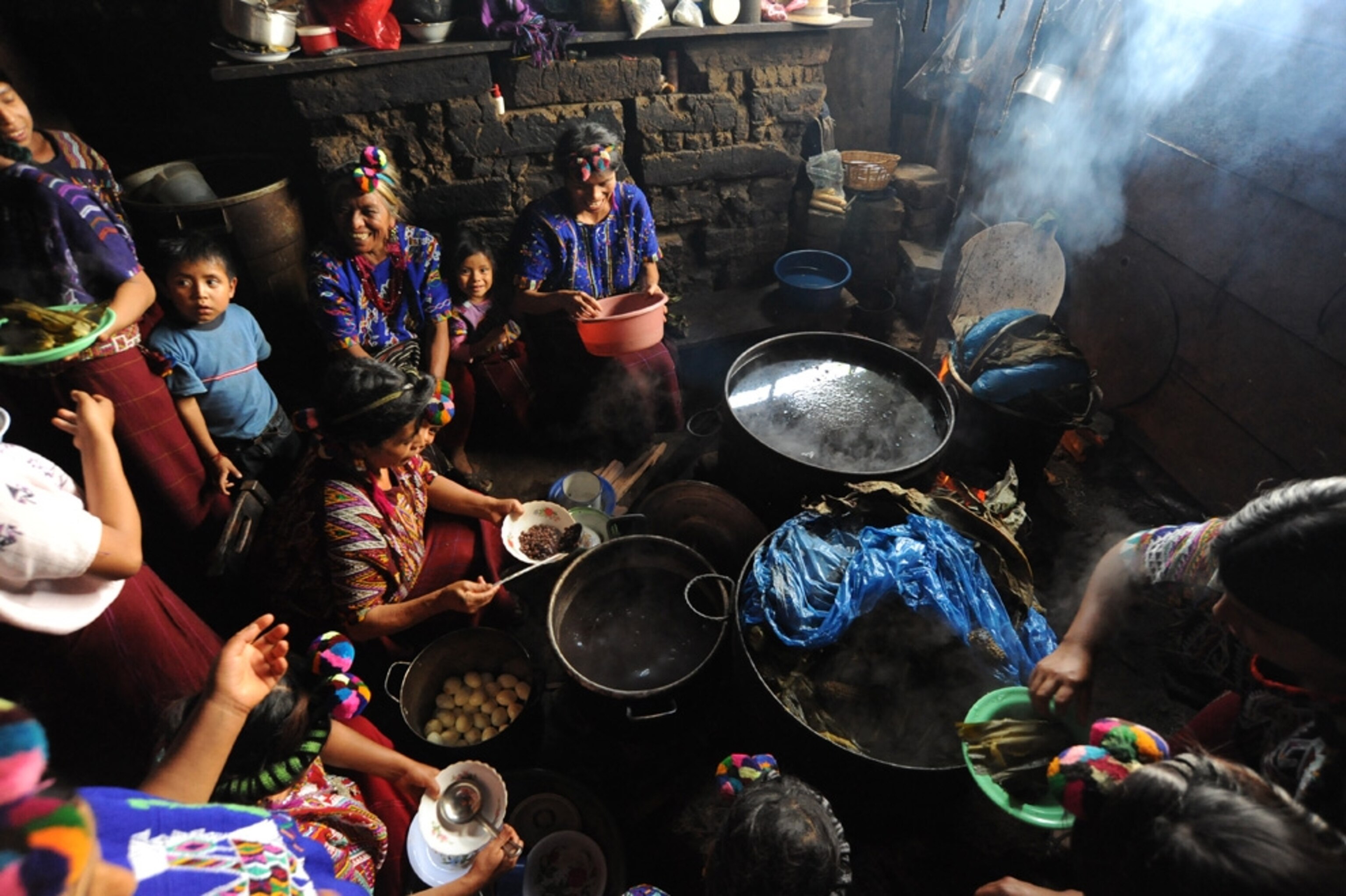 Maya picture - family kitchen, Guatemala