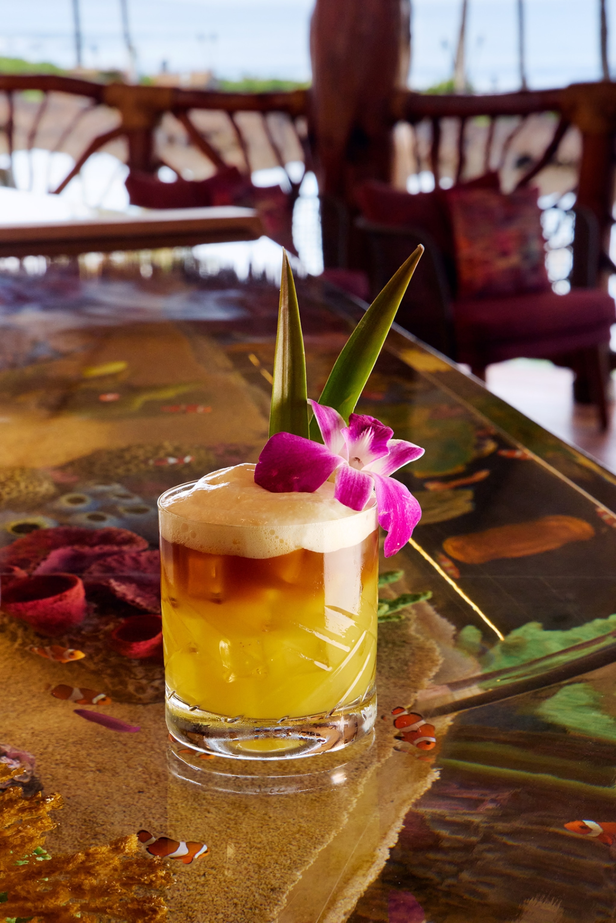 Photograph of a Mai Tai at Humuhumunukunukuāpuaʻa