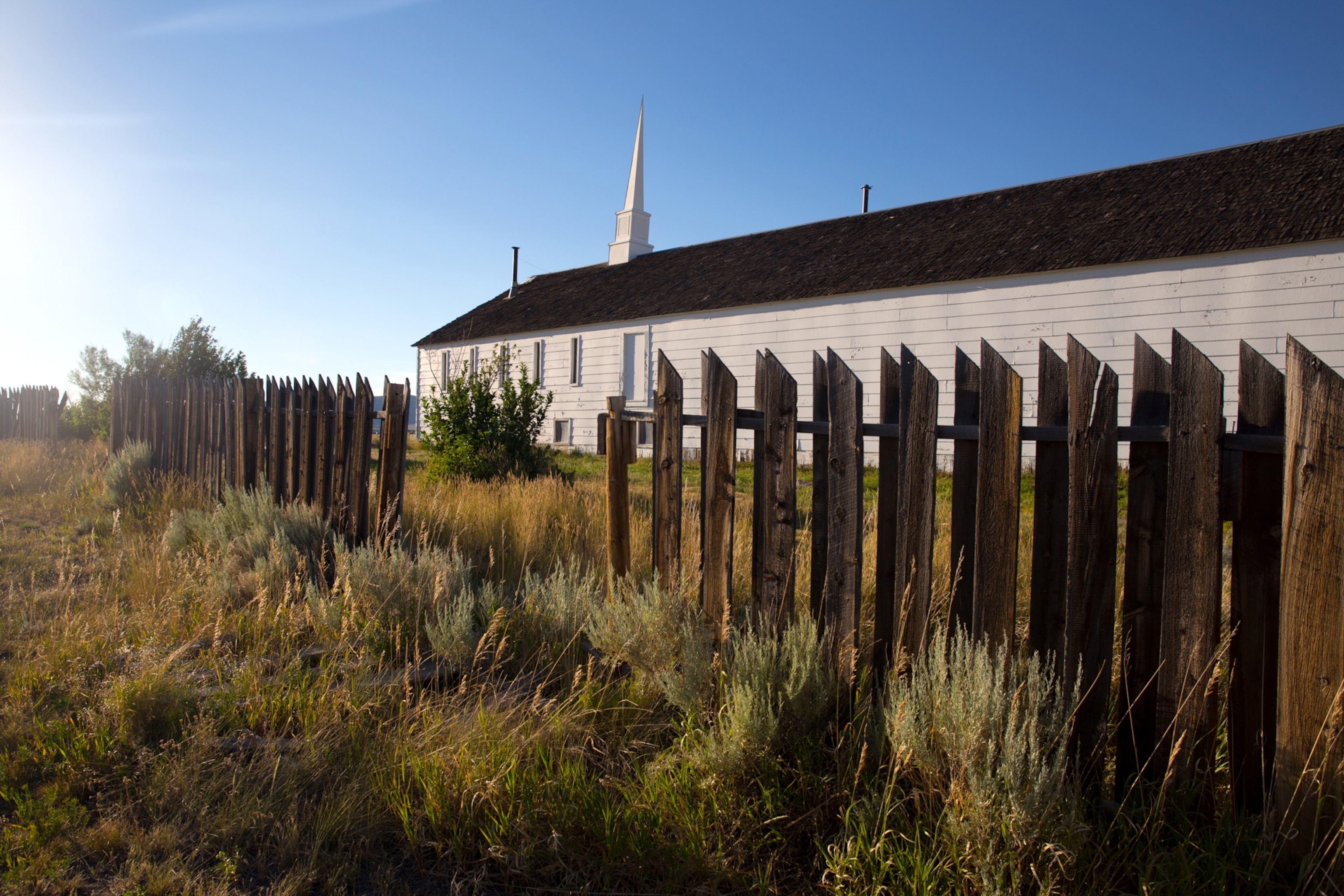 a church in Jeffery City, Wyoming