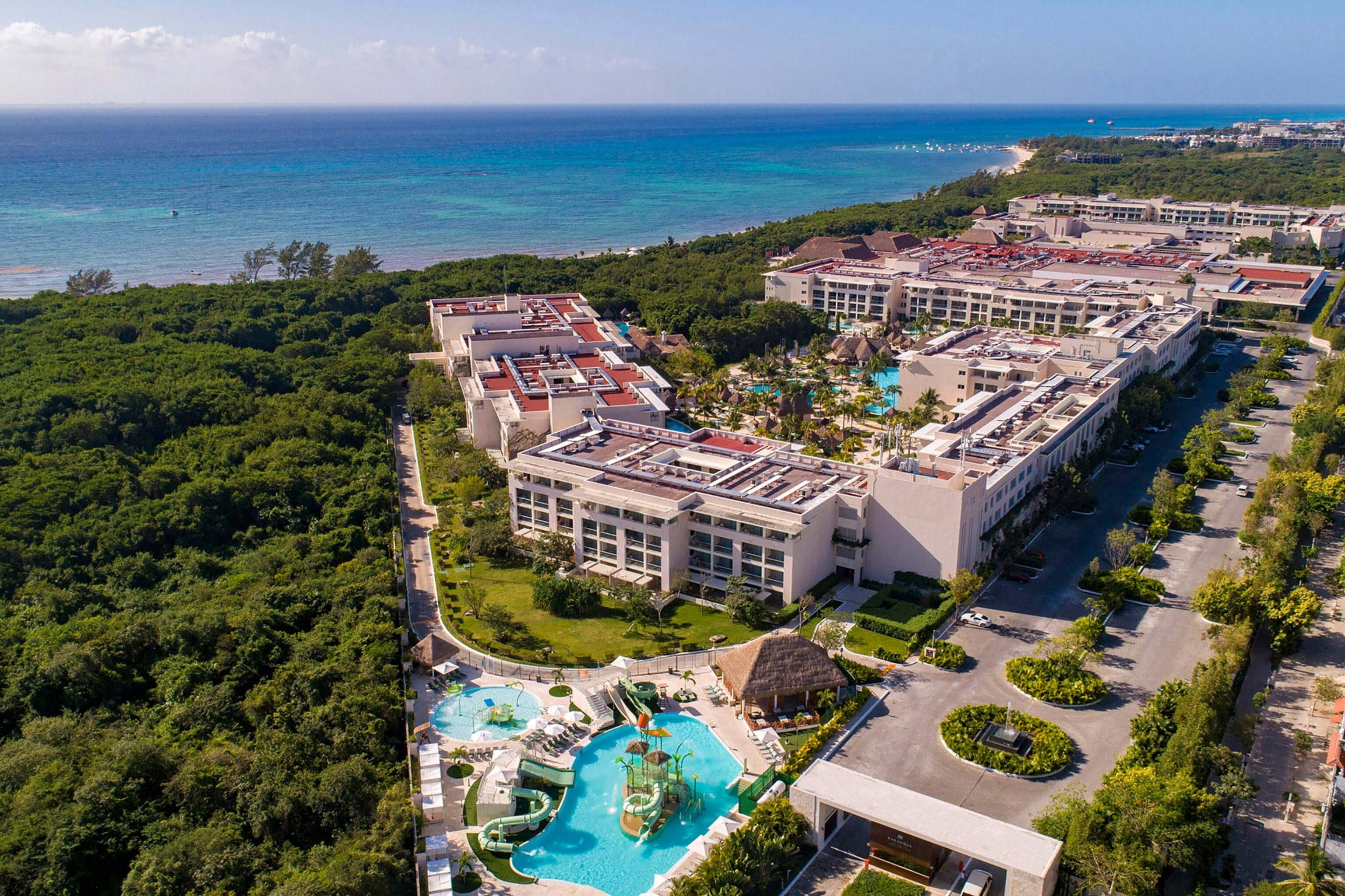 Paradisus Playa del Carmen aerial shot
