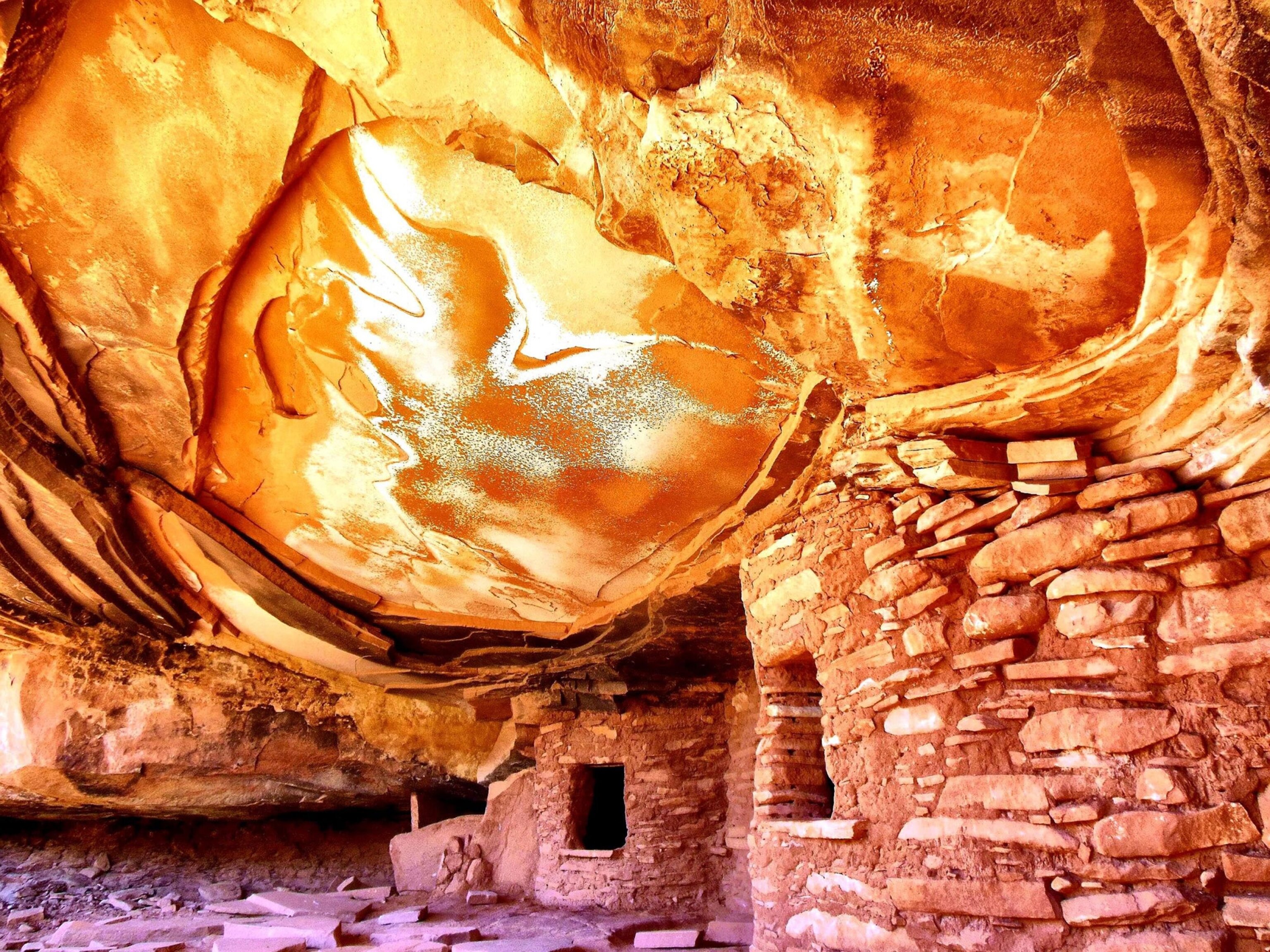 House on Fire in Cedar Mesa, Utah