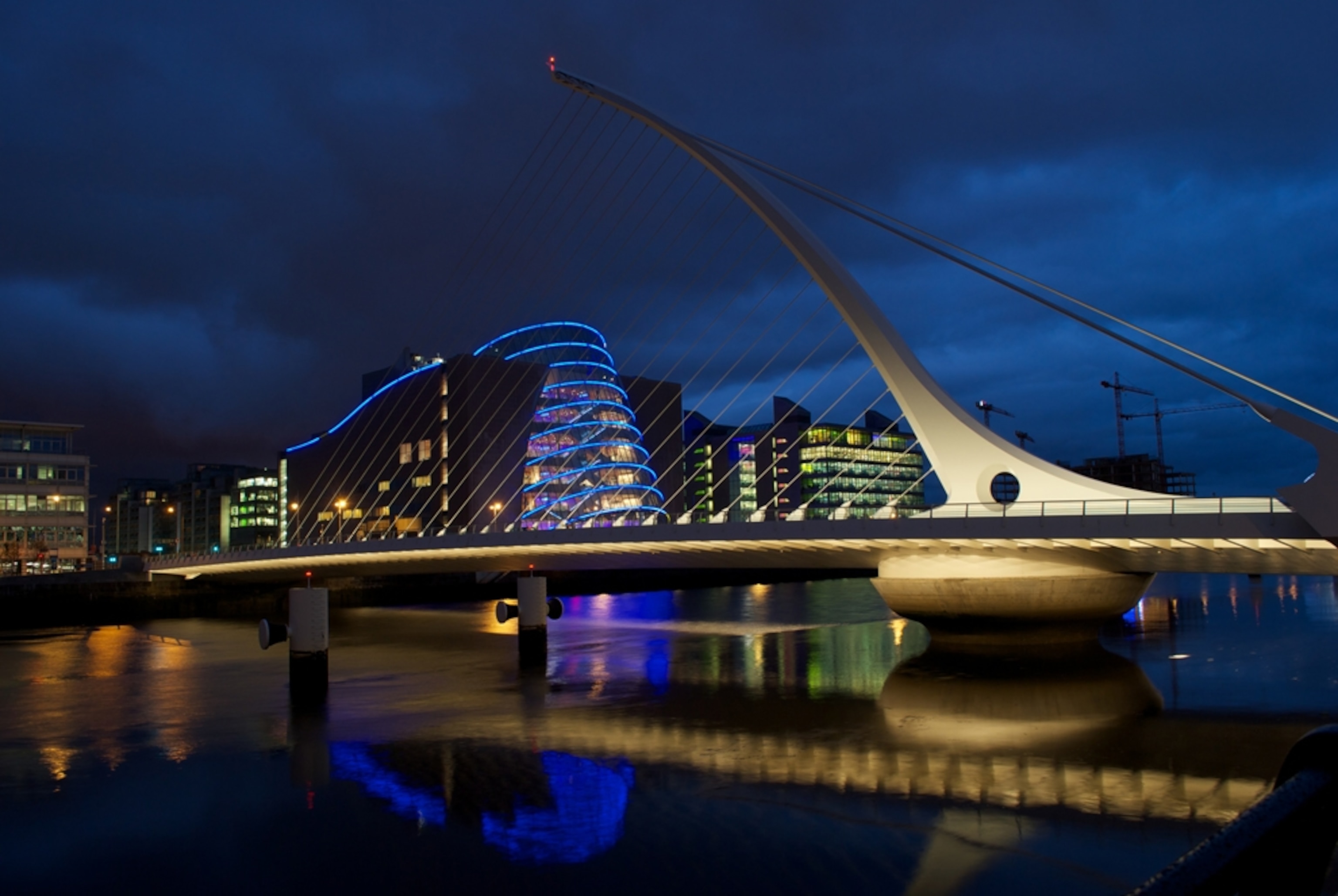 Samuel Beckett bridge in Dublin, Ireland