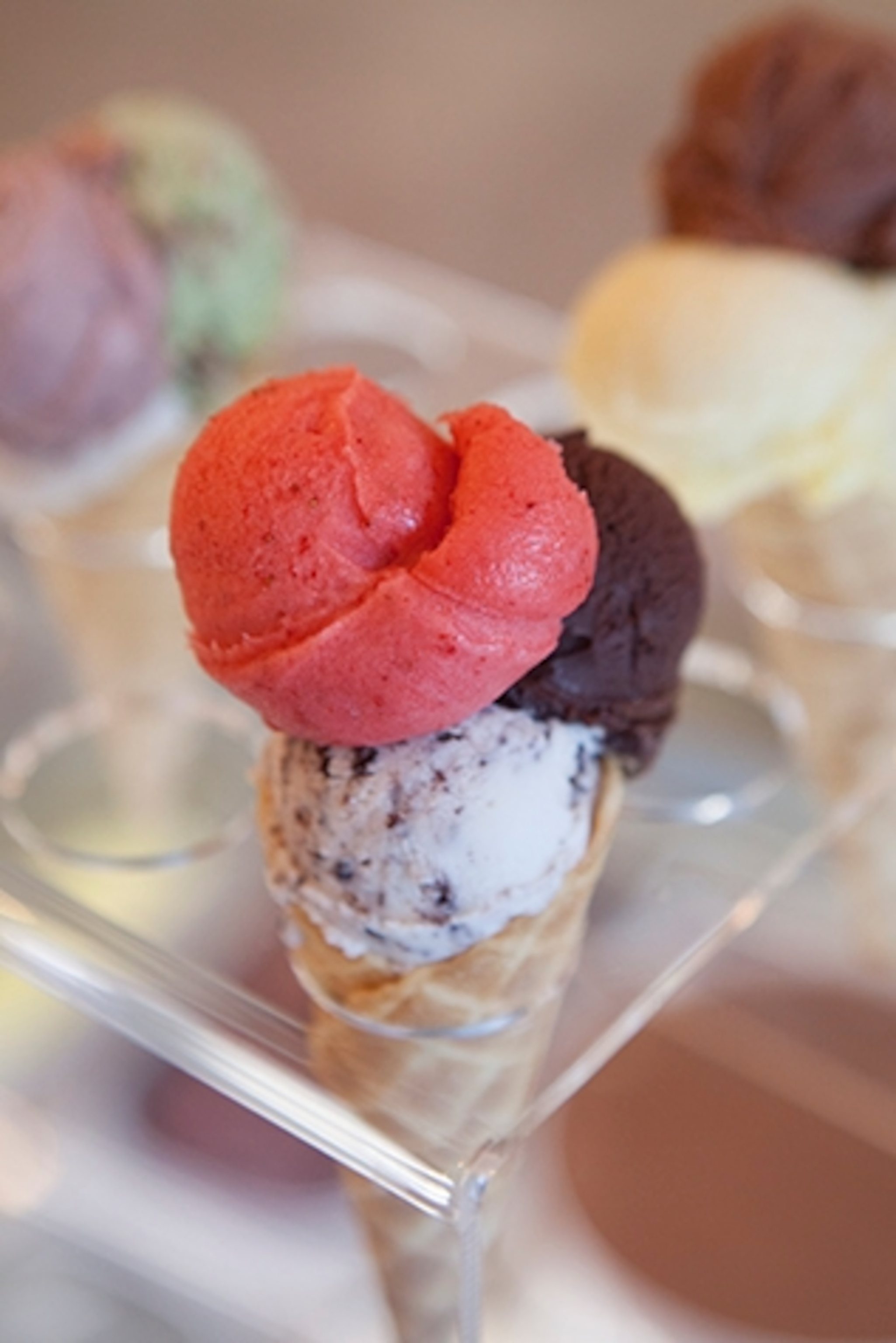 Gelato made with all-natural flavors at Fatamorgana in Rome (Photograph by Alberto Blasetti, Cibando)