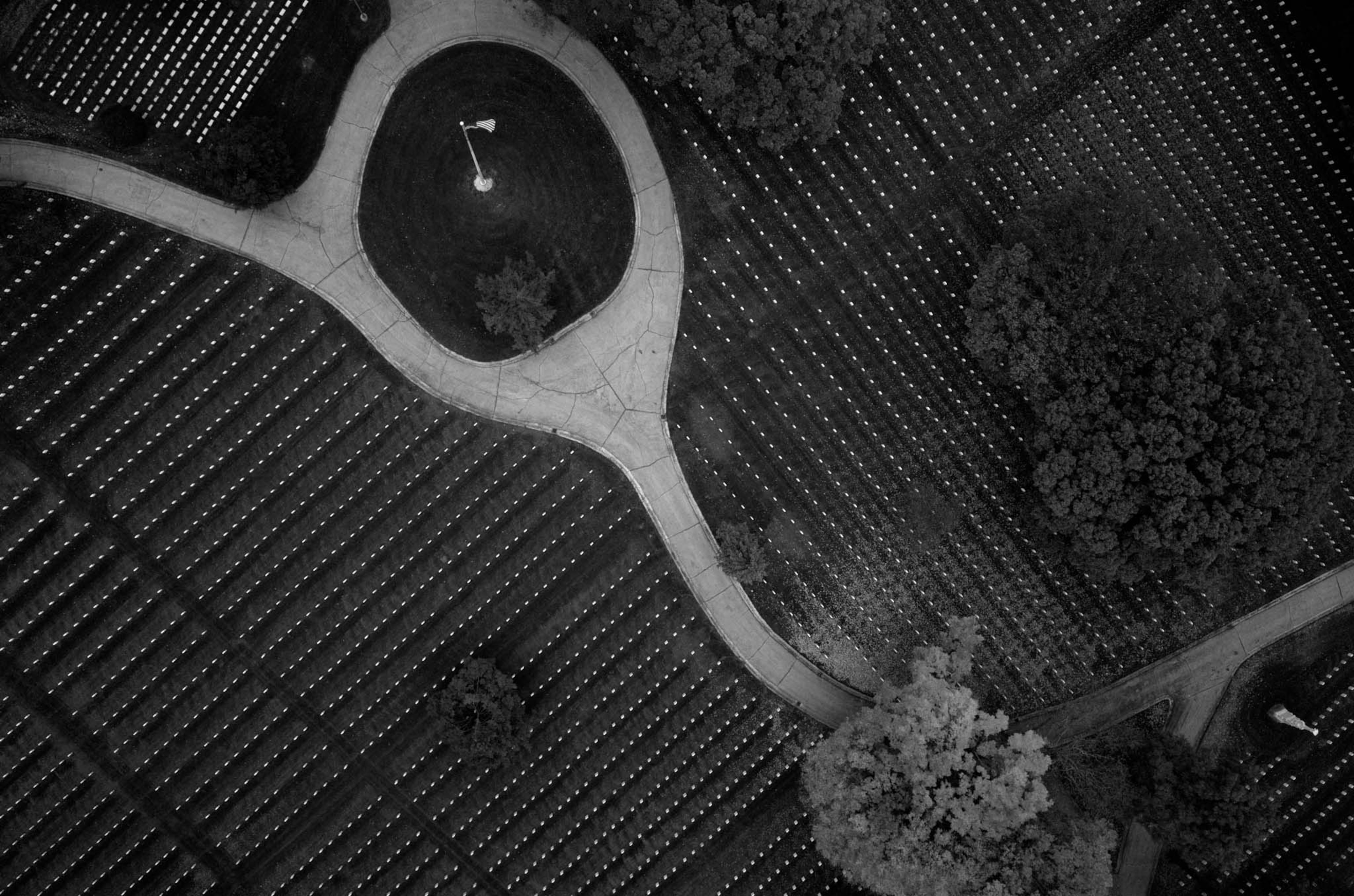 cemetery from the sky