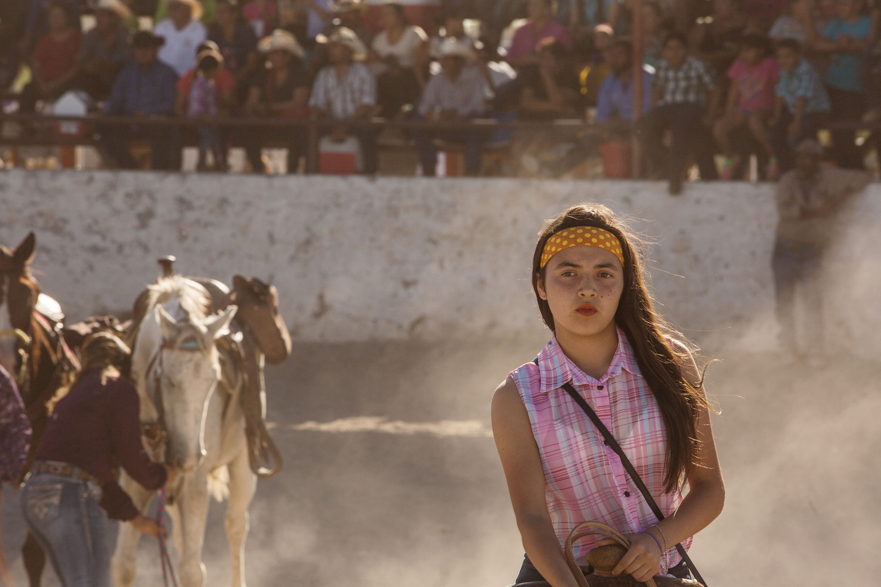 a girl at a rodeo in Mexico