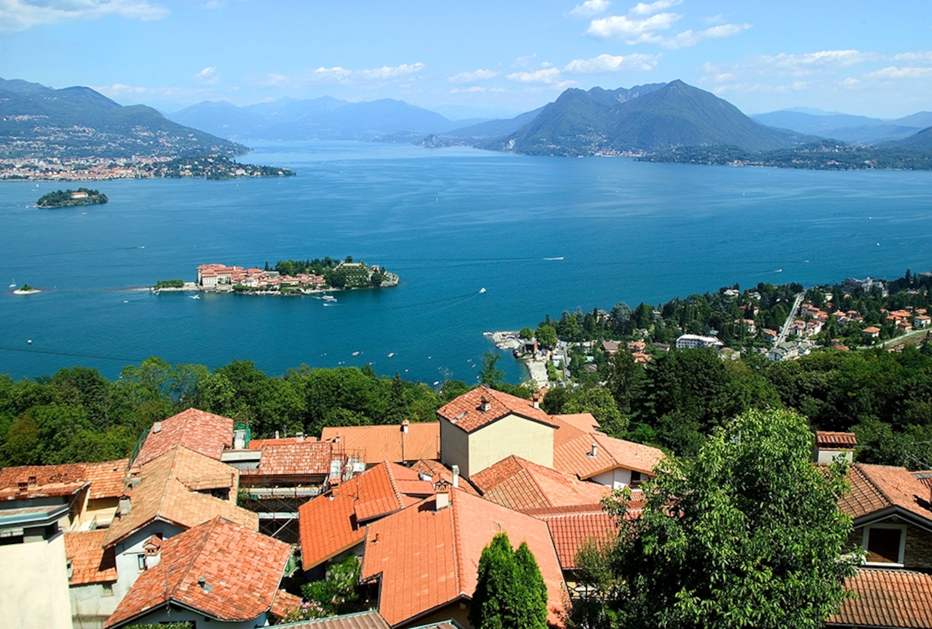 the Borromeo Islands seen from Someraro, Stresa, Lake Maggiore