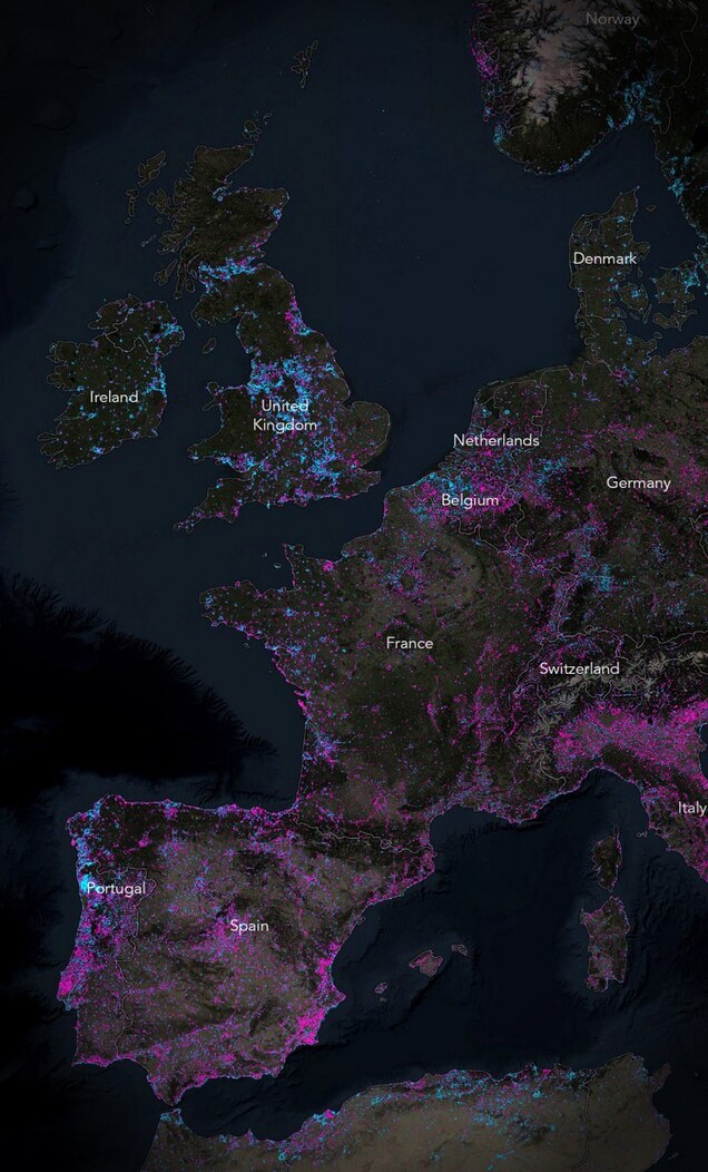 New Nighttime Map Shows Earth In Whole New Light New Nighttime Map Shows Earth In Whole New Light