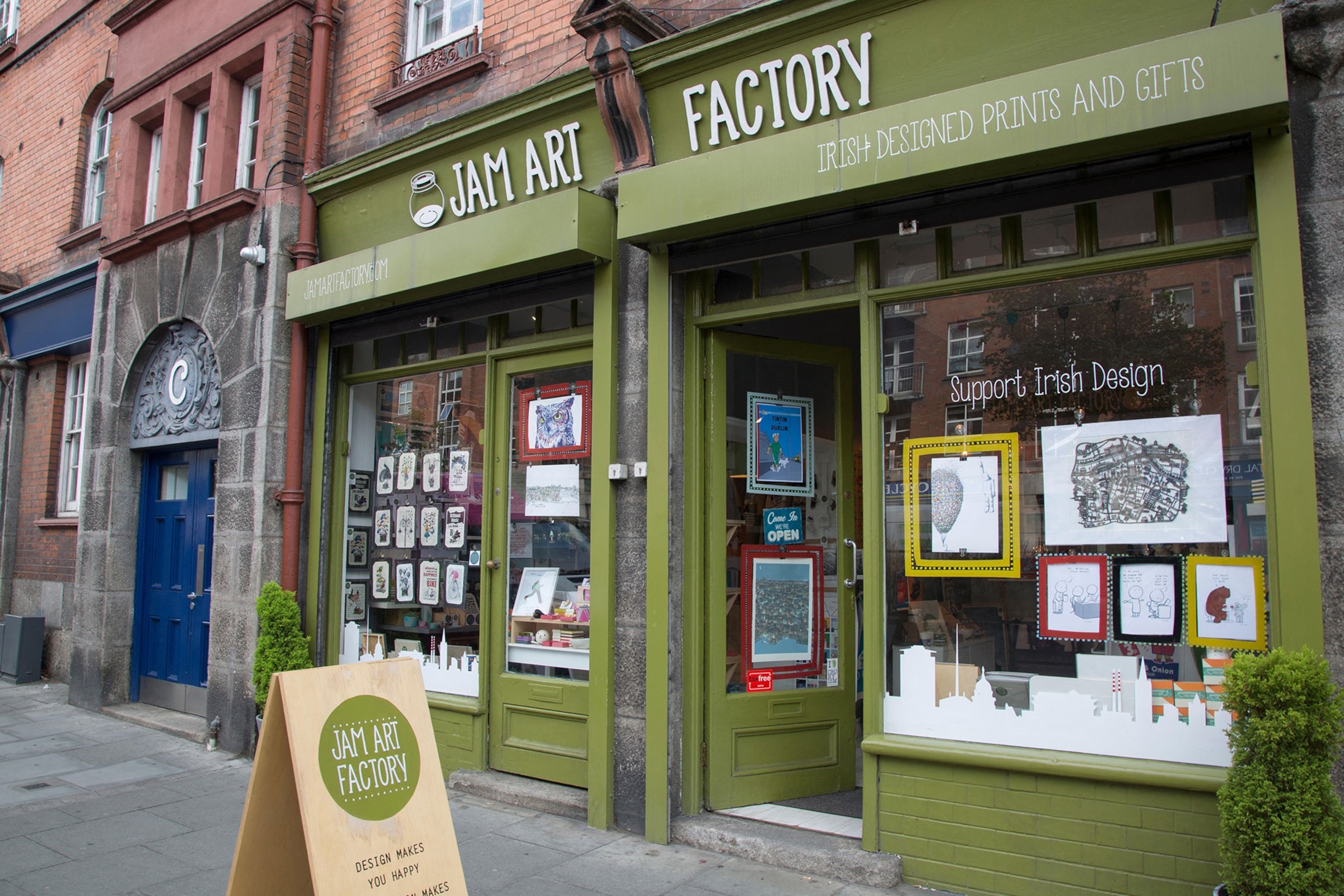 Jam Art Factory Shop in The Liberties neighborhood of Dublin, Ireland.