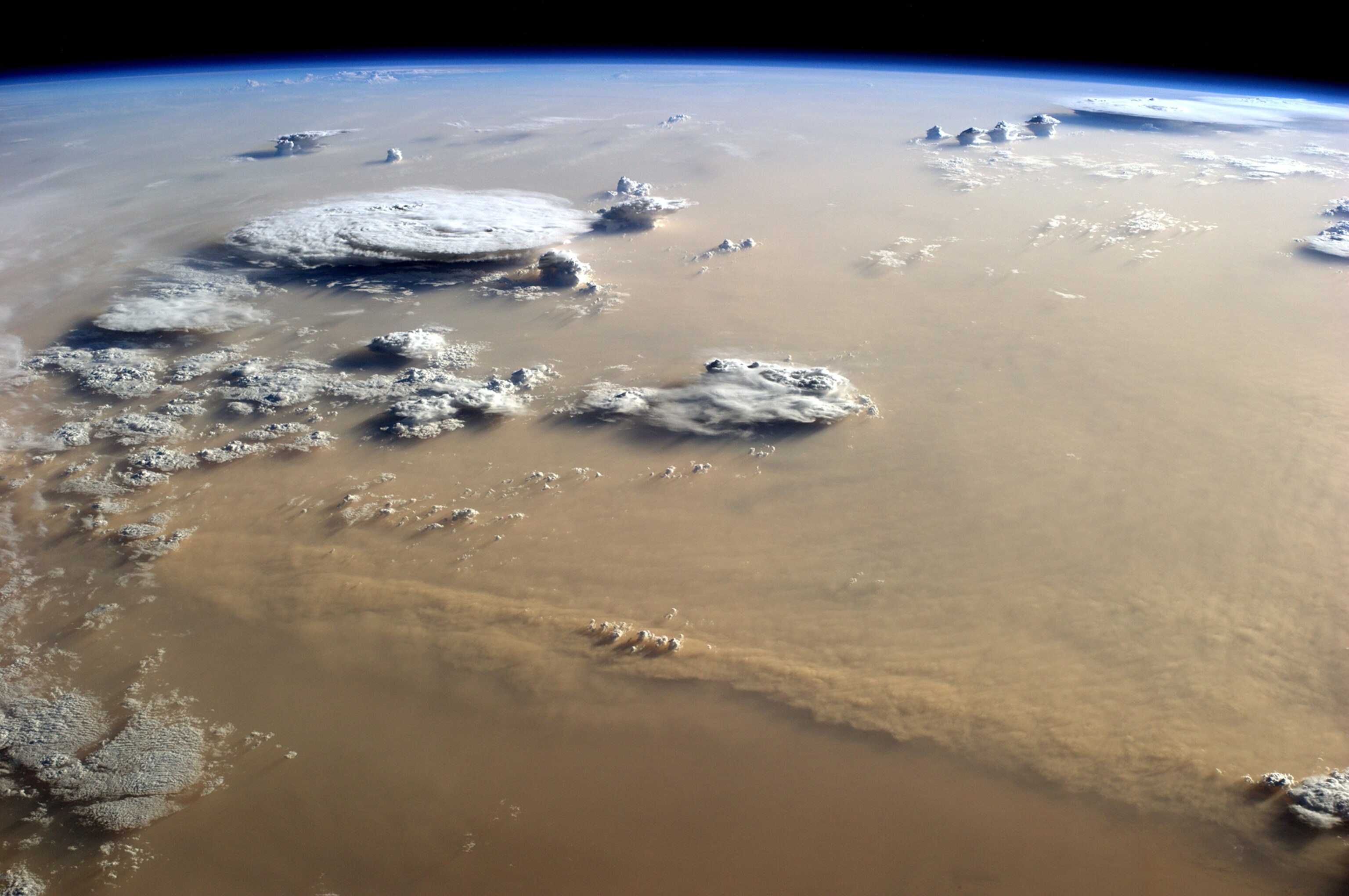 More dust blows out of the Sahara Desert and into the atmosphere than from any other desert in the world, and more than half of the dust deposited in the ocean lifts off from these arid North African lands.