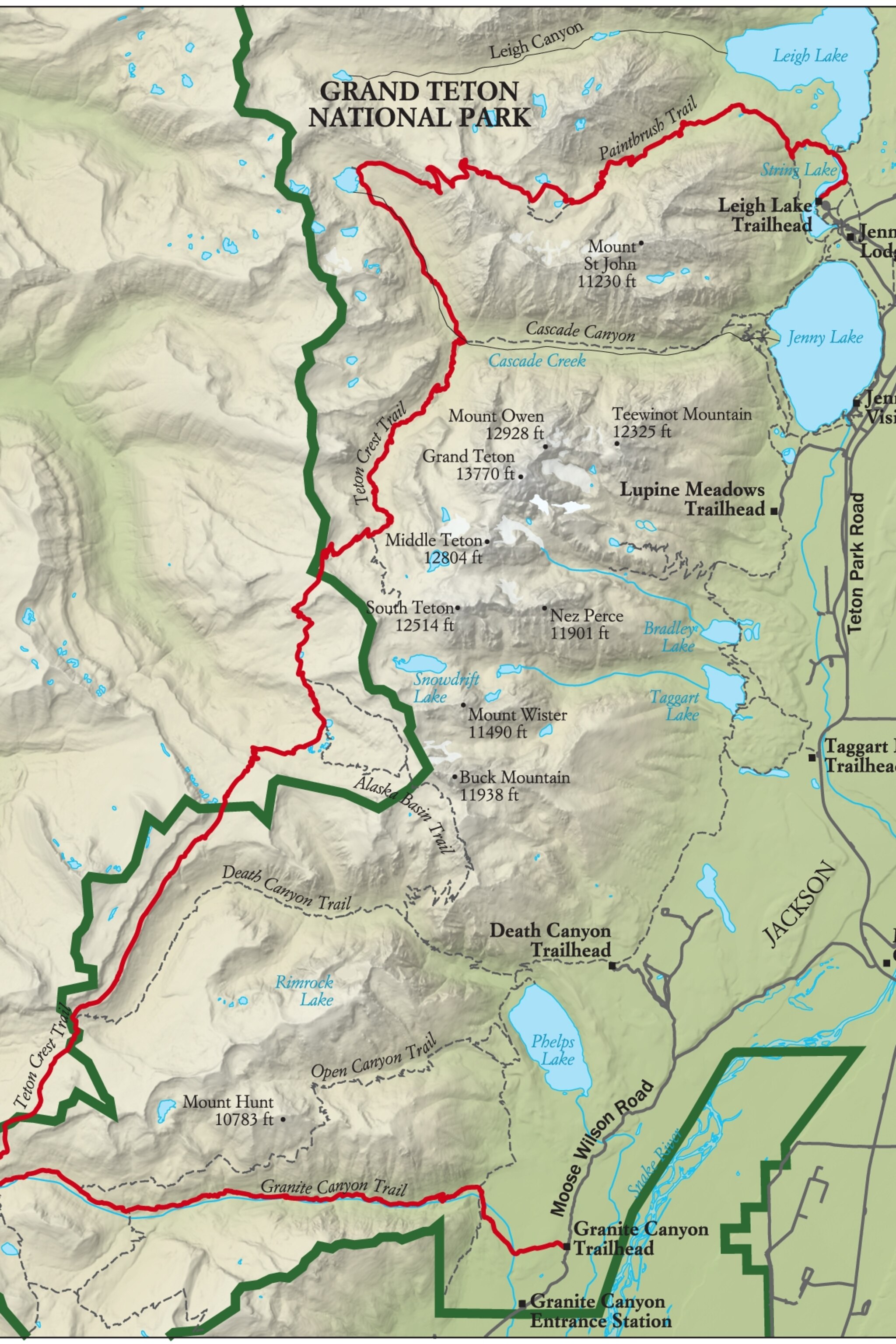 teton crest trail map