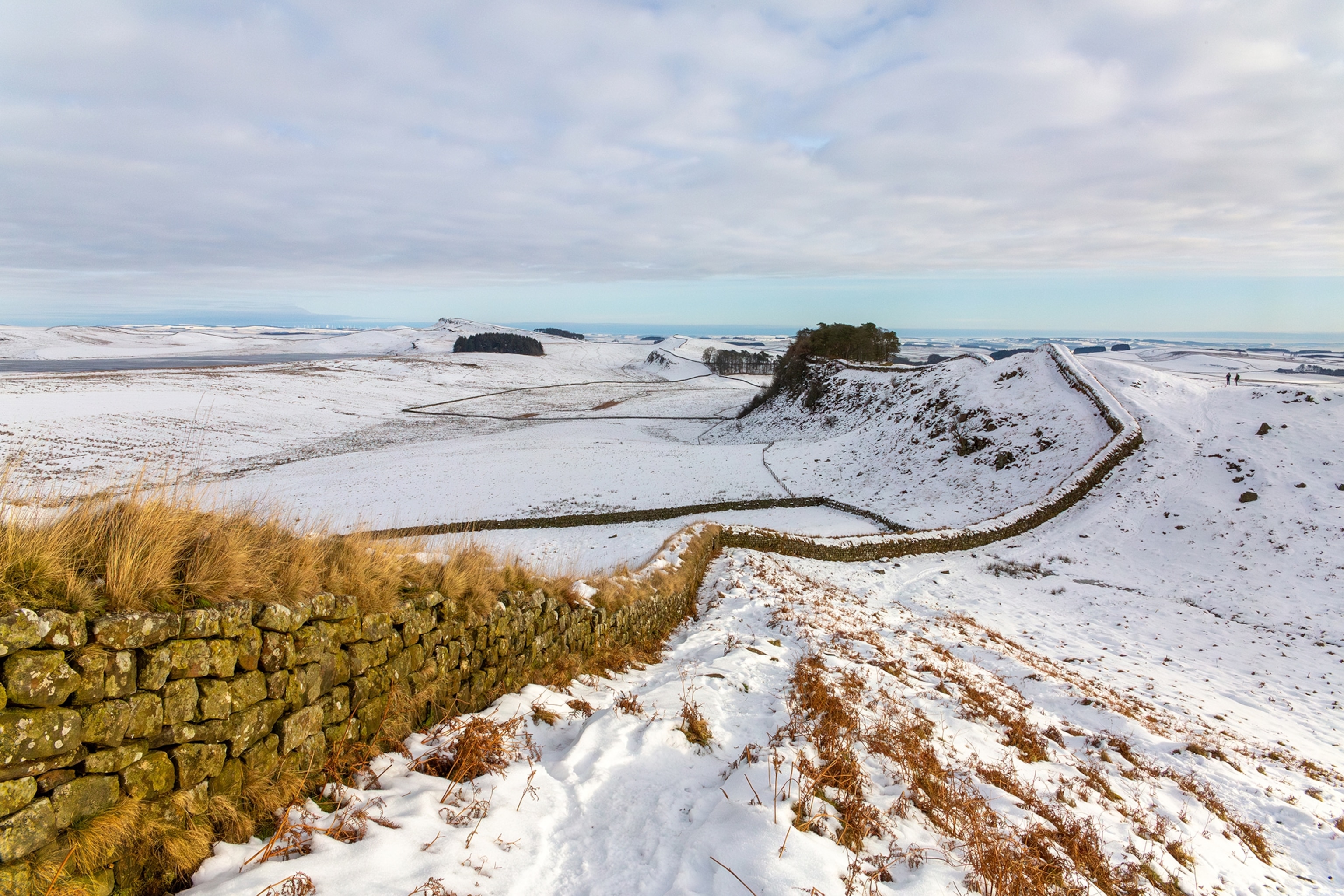 snowy landscape in england