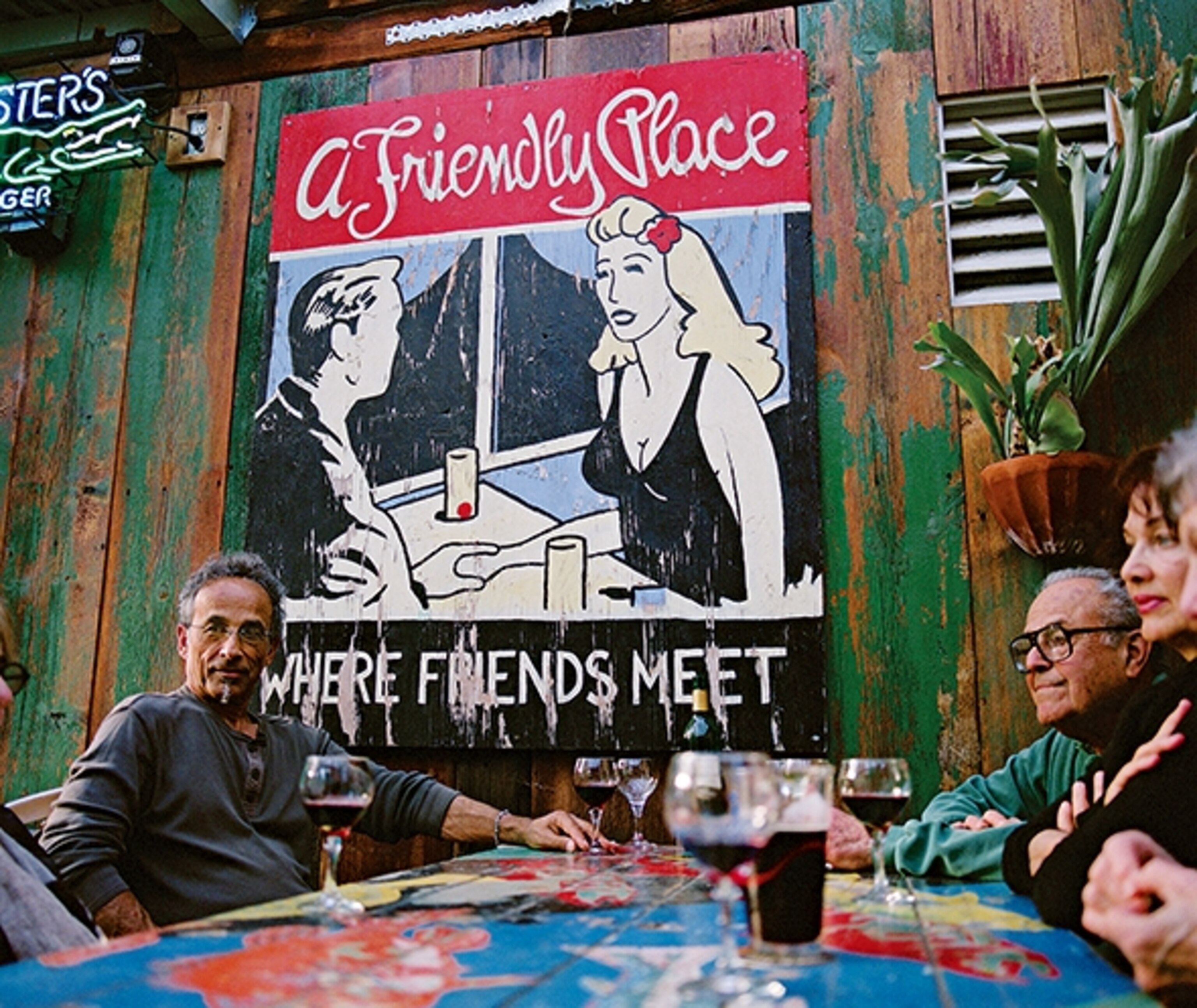 Froggy's pub, with its laid-back patio, is a favorite Topanga gathering spot. (Photograph by Clay McLachan)