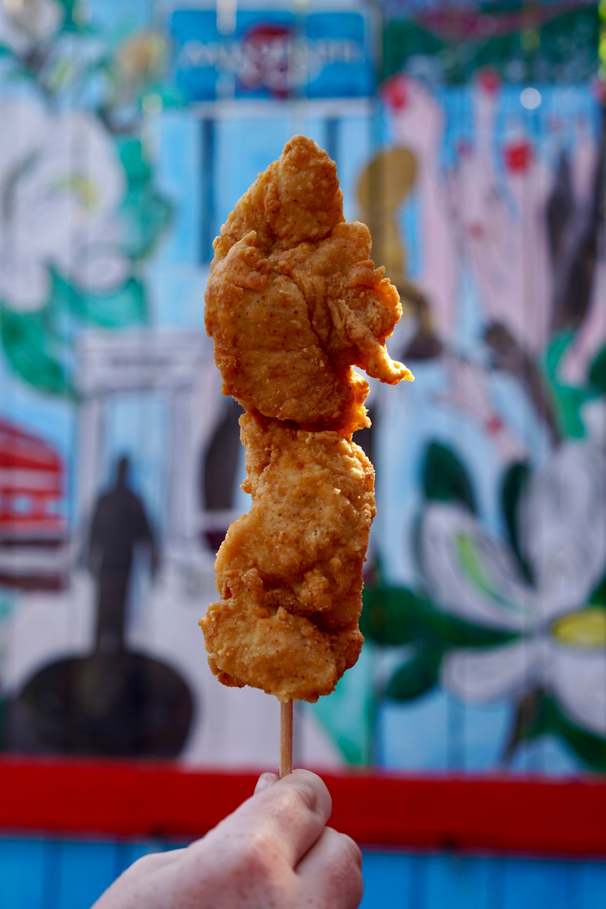 4 Corners Chevron Chicken on a stick