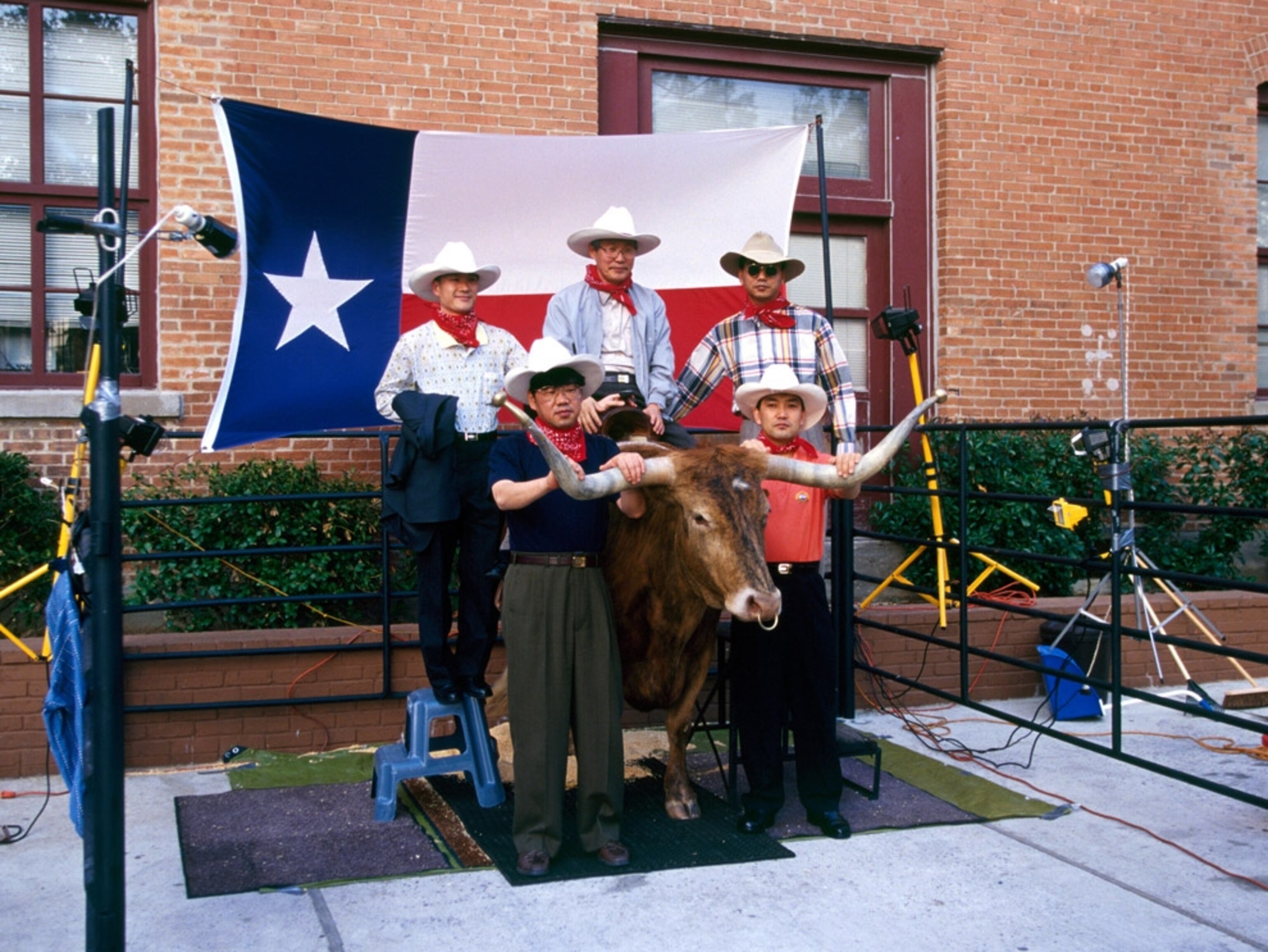 Tourists in Western wear