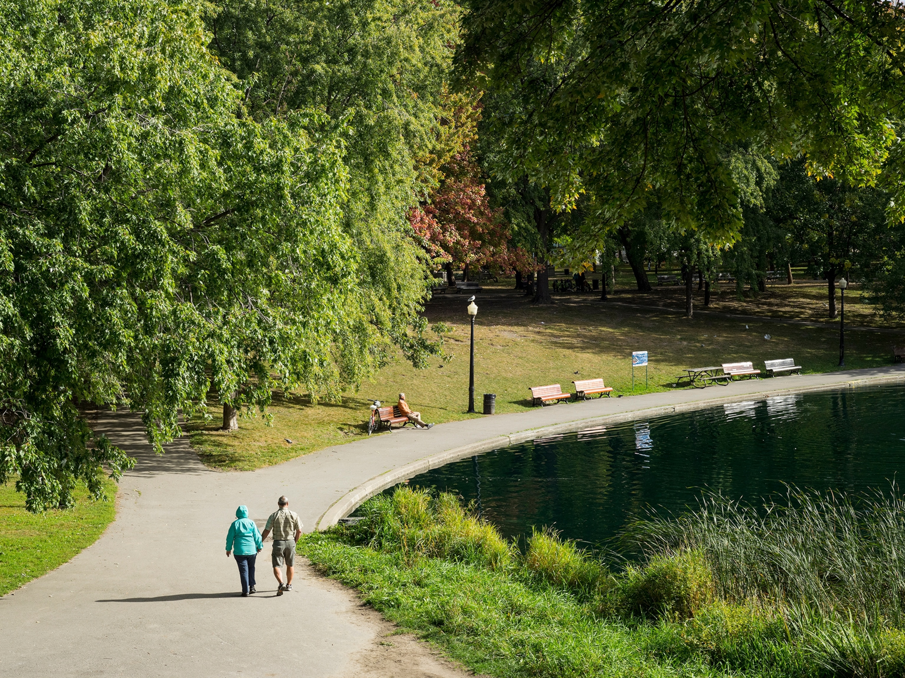 the La Fontaine Park in Montreal, Canada