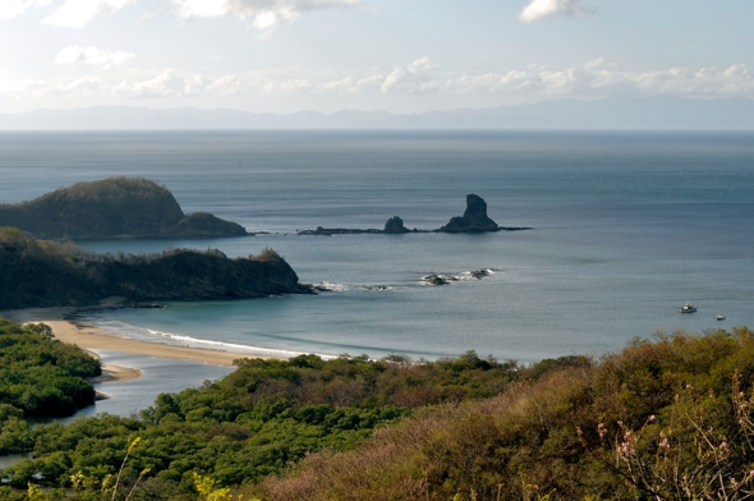 A hilltop view of the ocean. (Photograph courtesy Morgan's Rock)