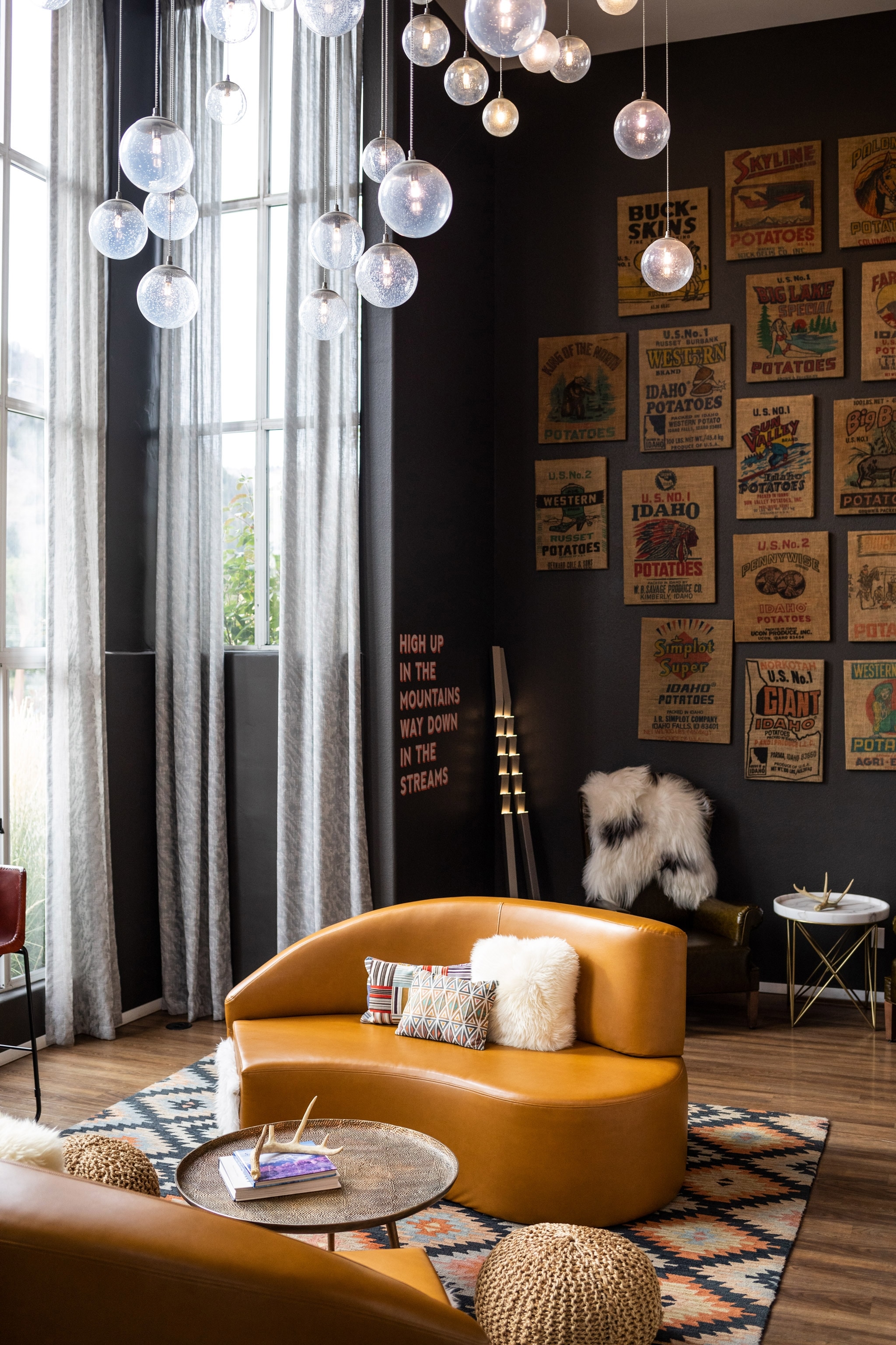 the main lobby of Hotel Ketchum in Idaho