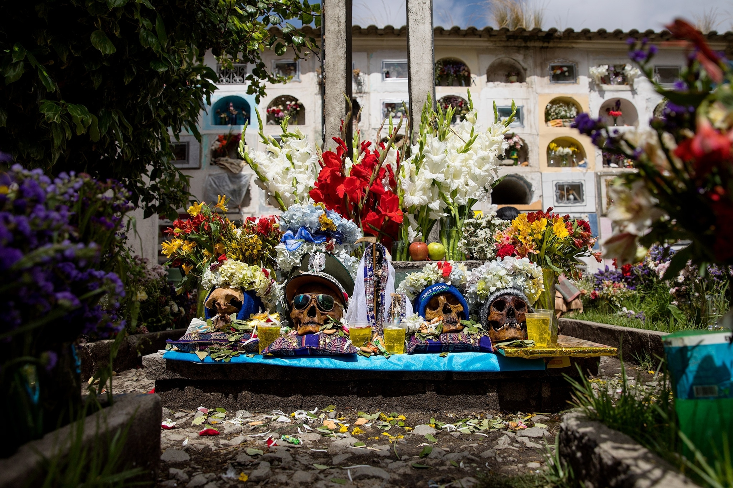 the Las Natitas skull festival in La Paz, Bolivia