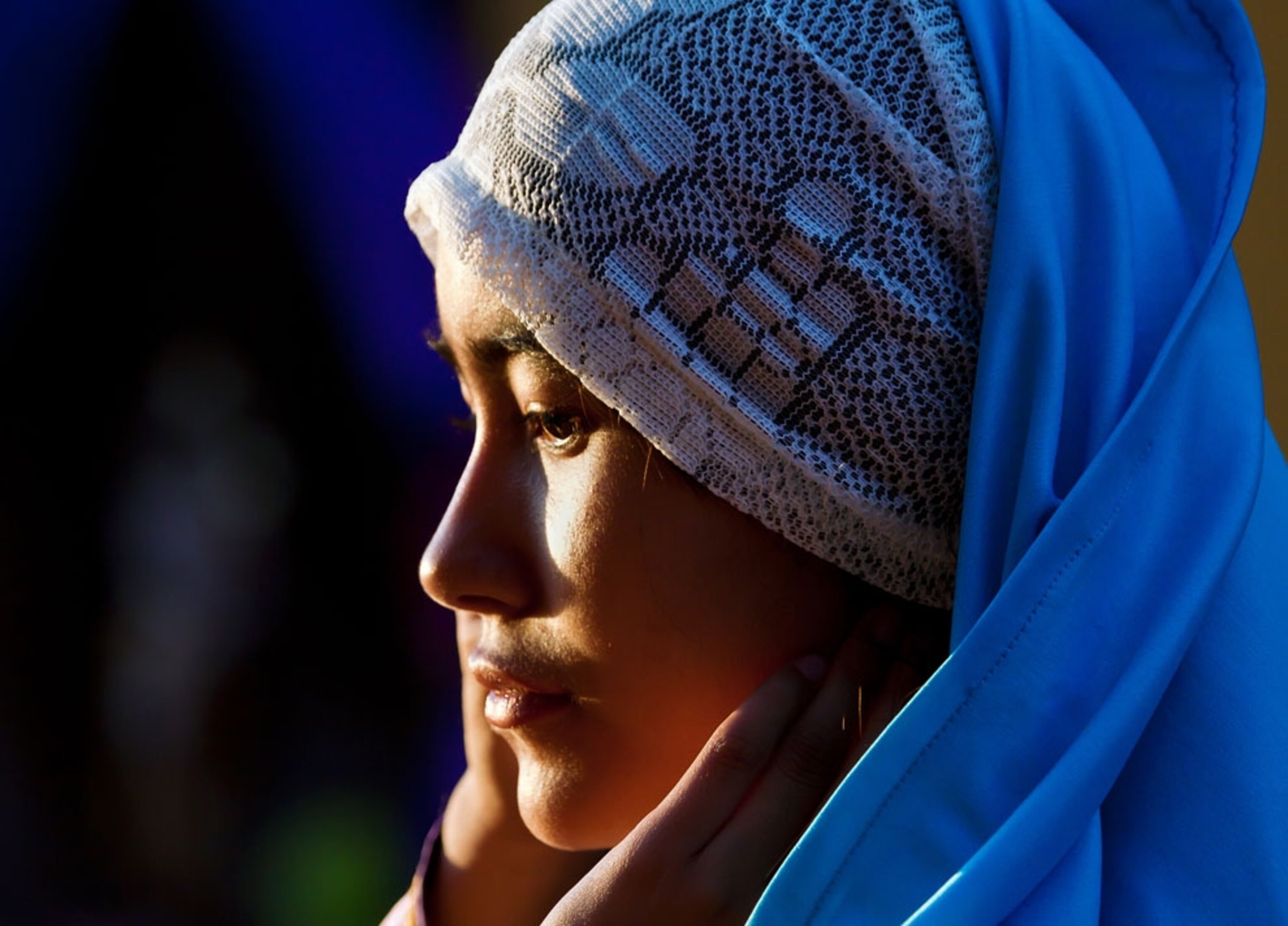Close-up of a young woman in San Miguel de Allende, Mexico