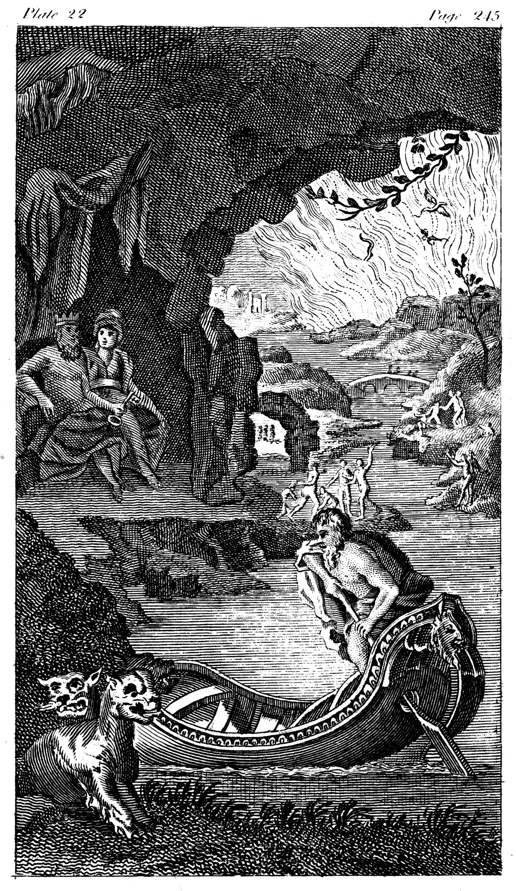 Illustration of Hades, 18th century.