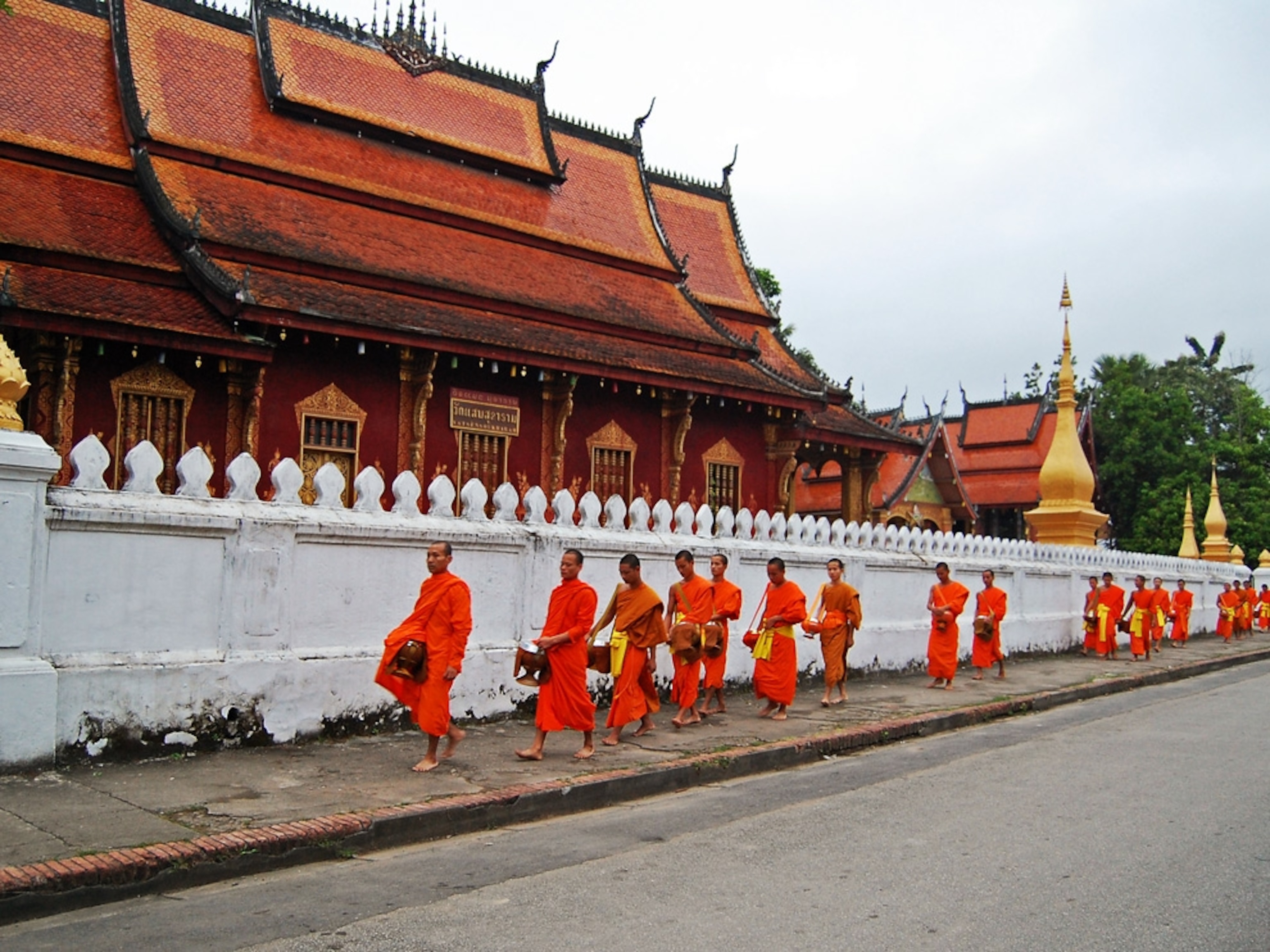 Monks in Laos