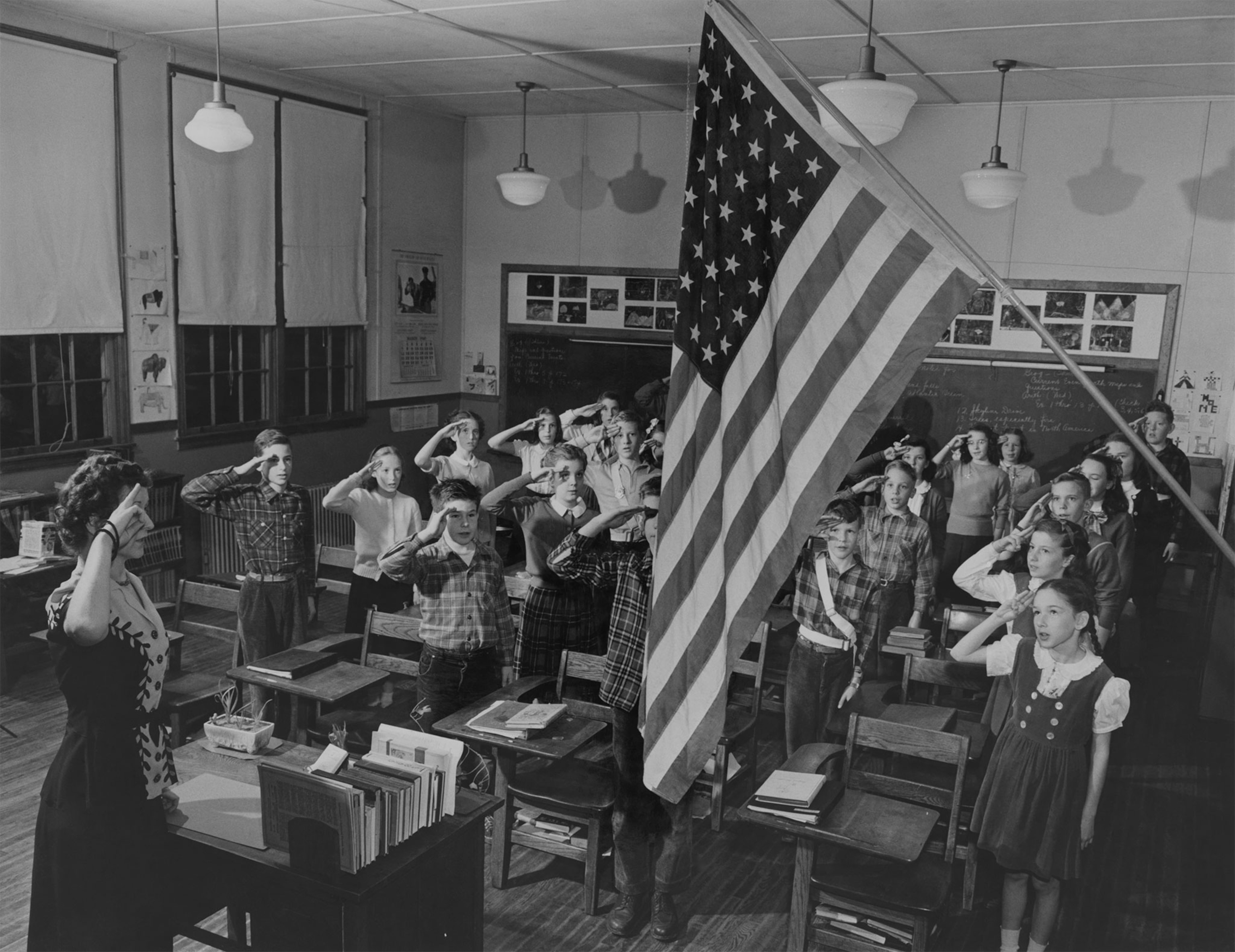 students in a classroom in Virginia