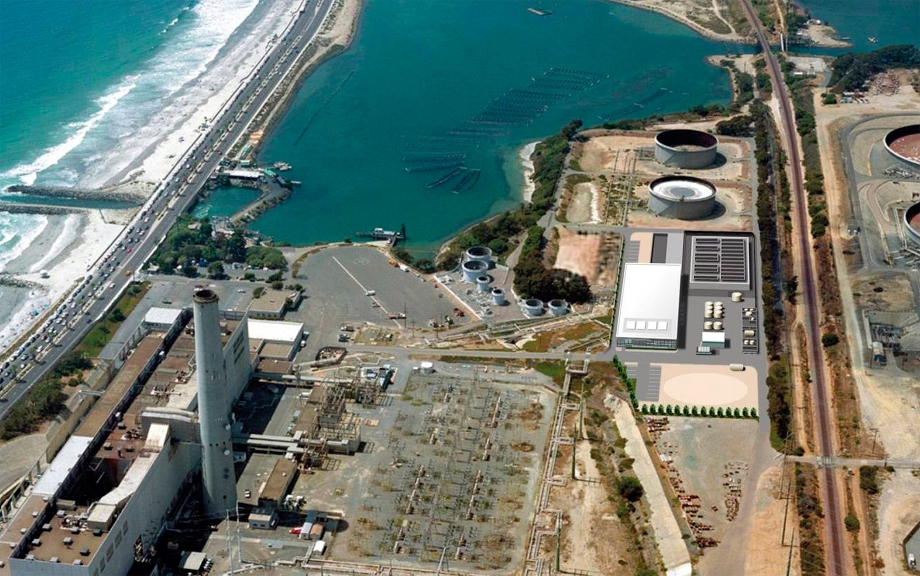 a proposed desalination plant in Carlsbad, California