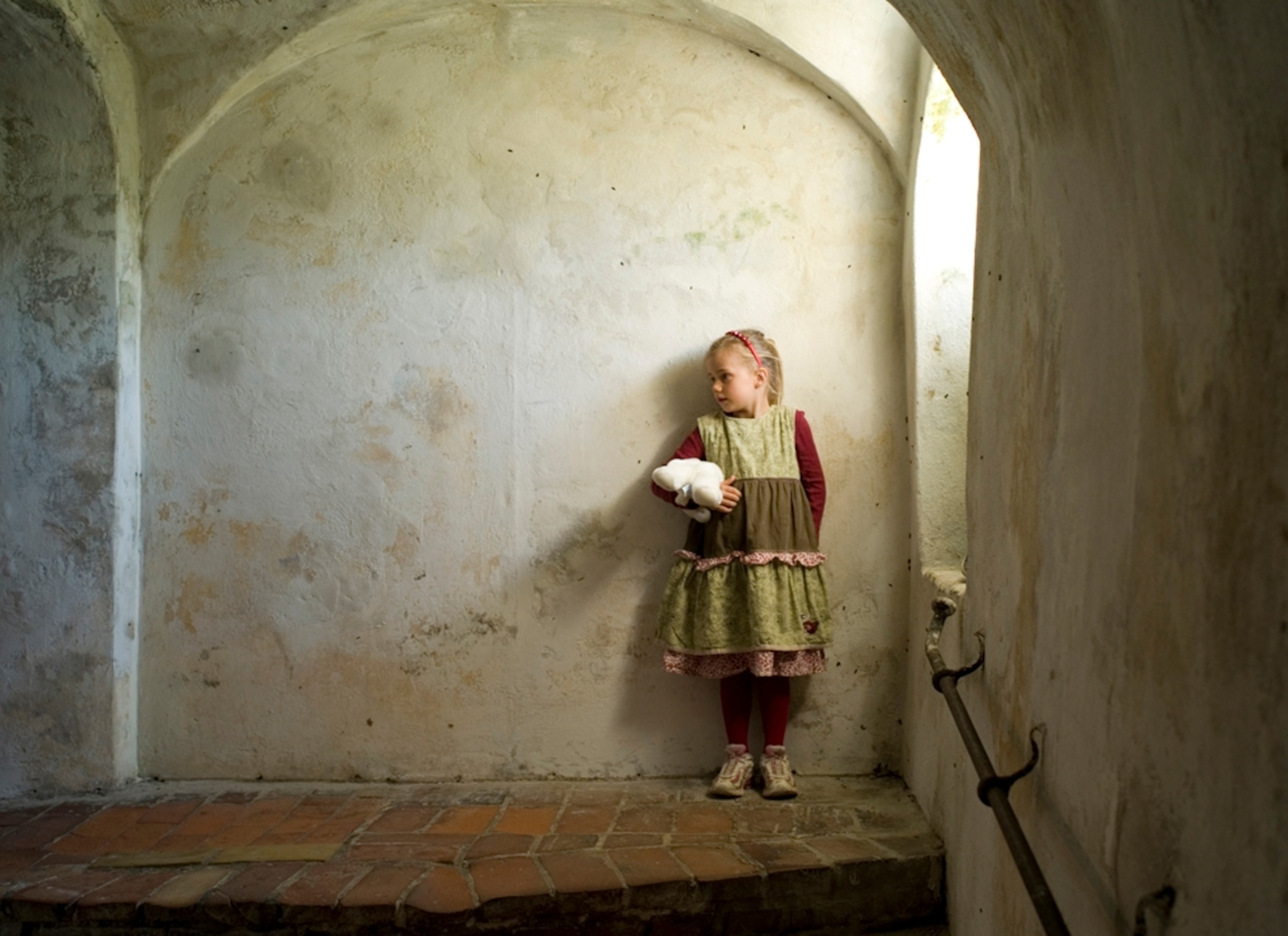 girl at Denmark's Kronborg Castle