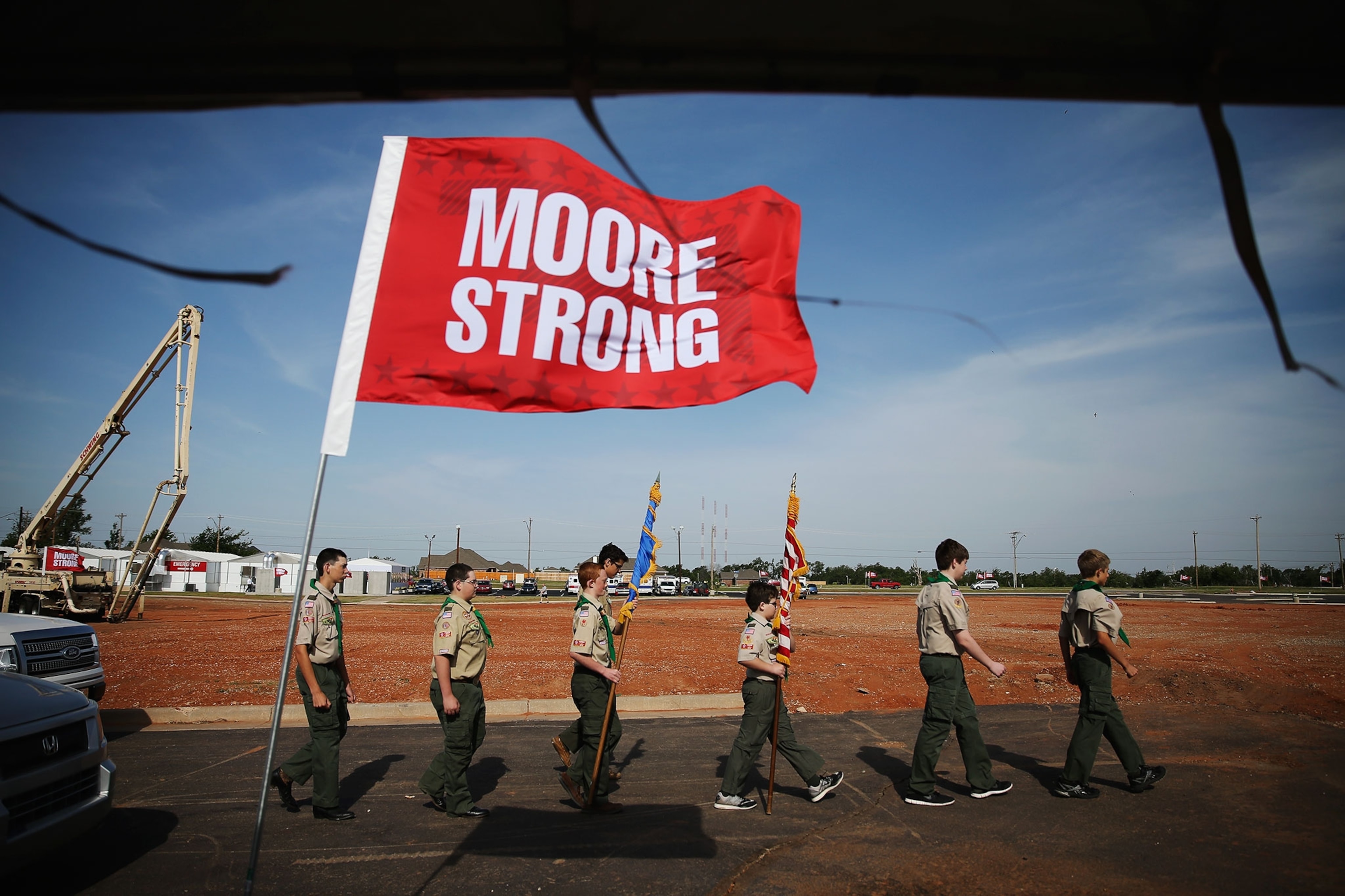 boy scouts in Moore, Oklahoma